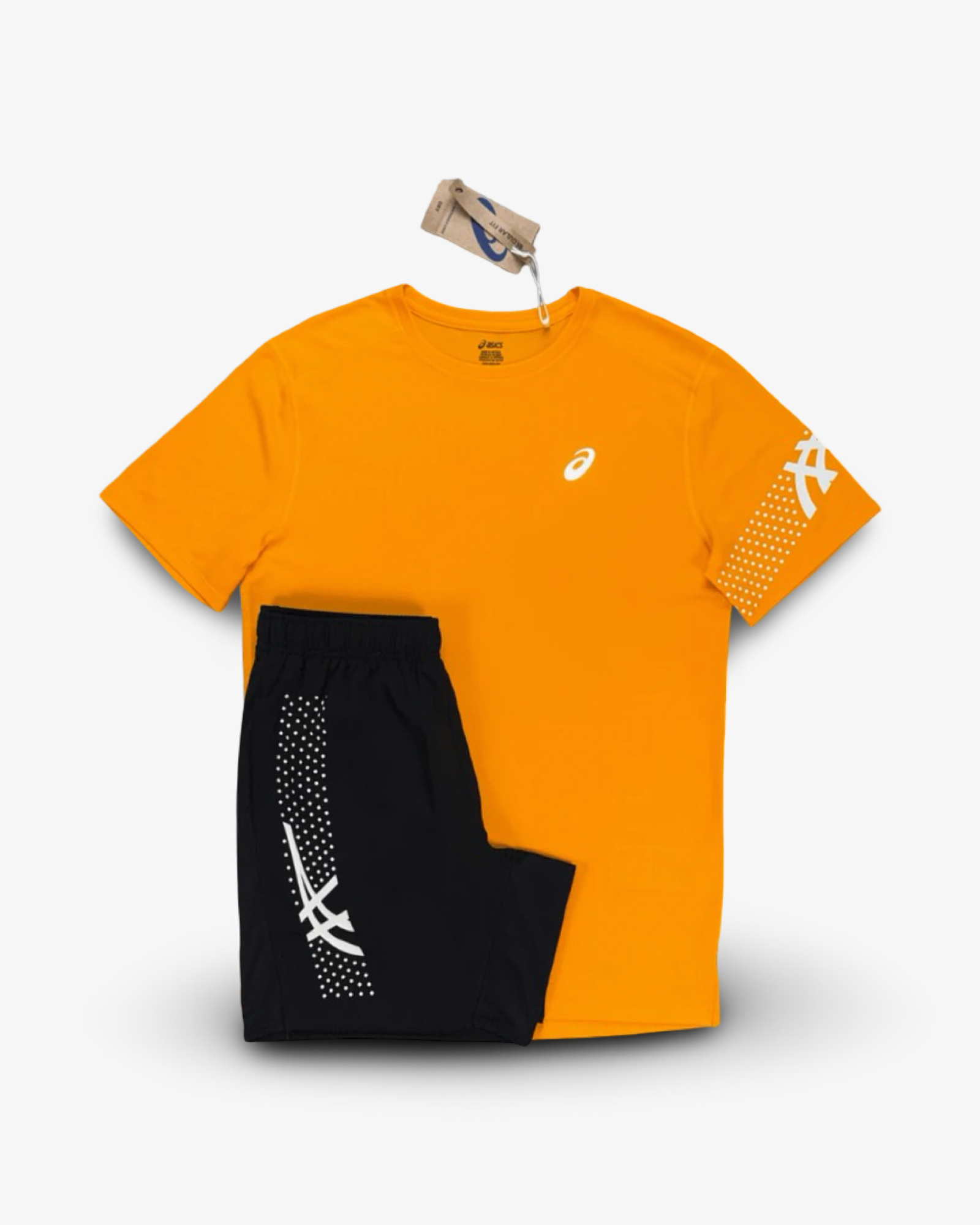 ASICS ICON T-SHIRT SET 'YAMBUKI ORANGE/BLACK'