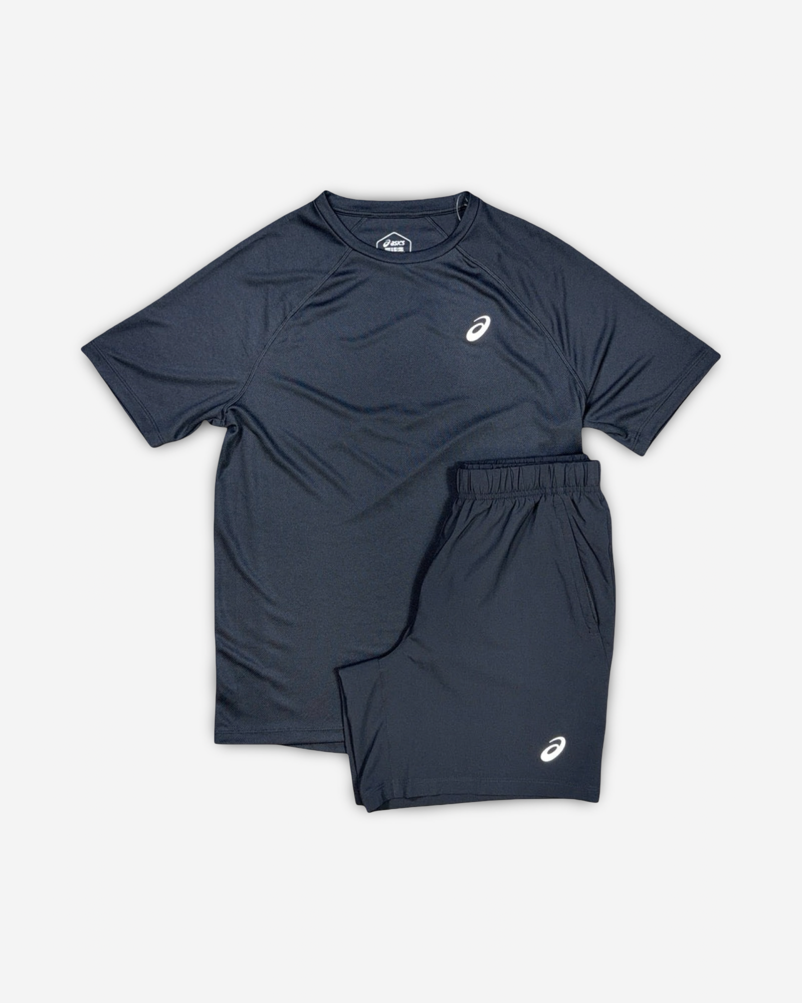 ASICS SPORT RUN T-SHIRT/SHORTS SET - BLACK