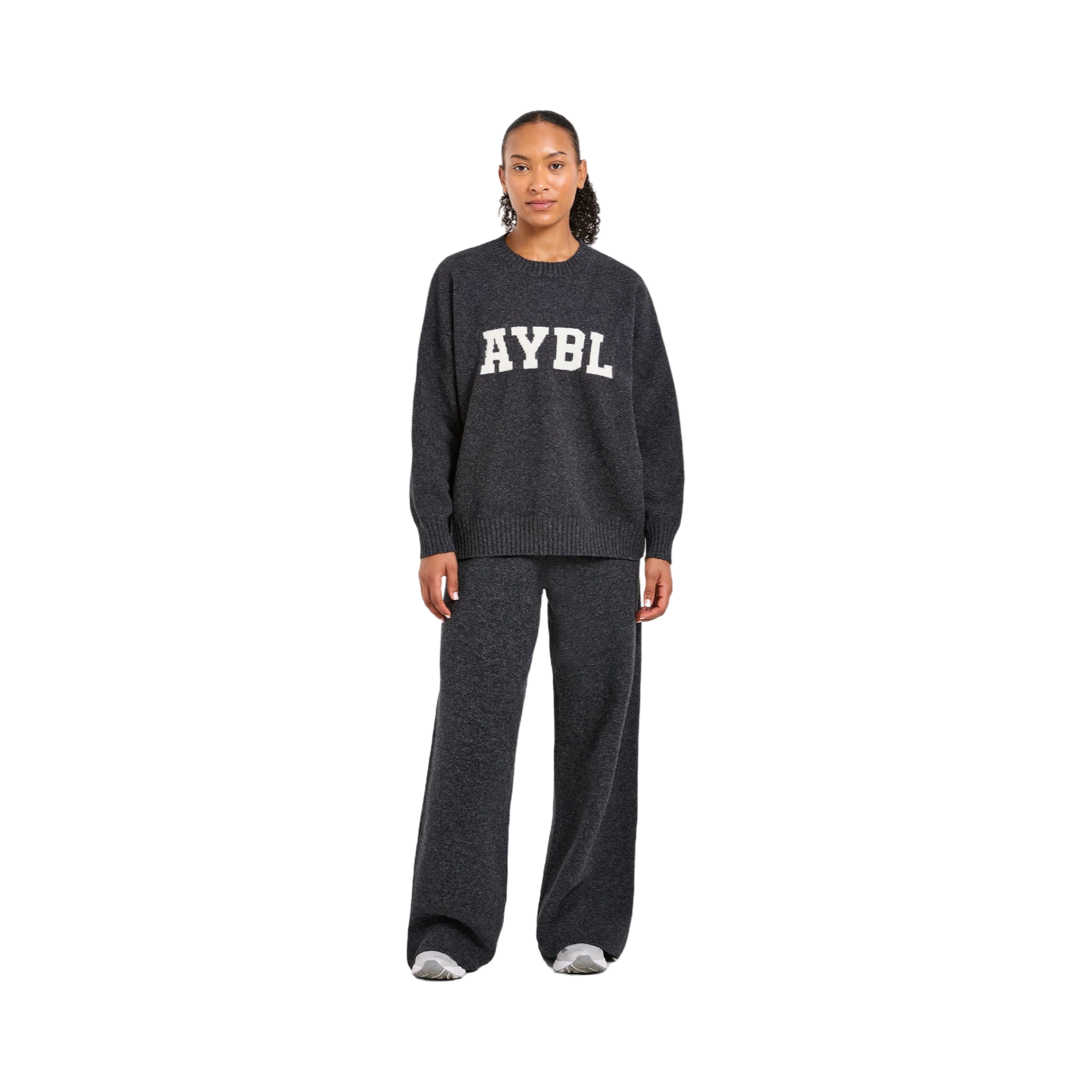 AYBL KNITTED WIDE LEG JOGGERS