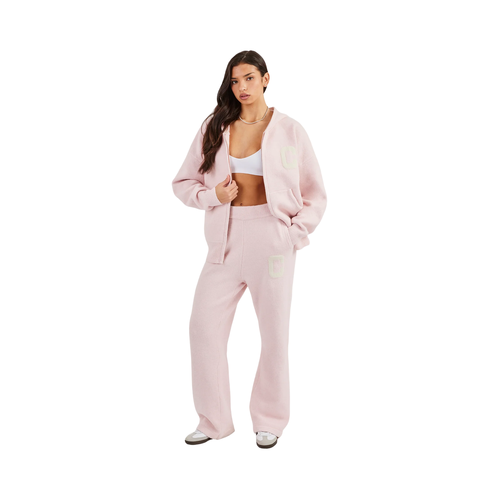 CERNUCCI KNITTED TRACKSUIT PINK