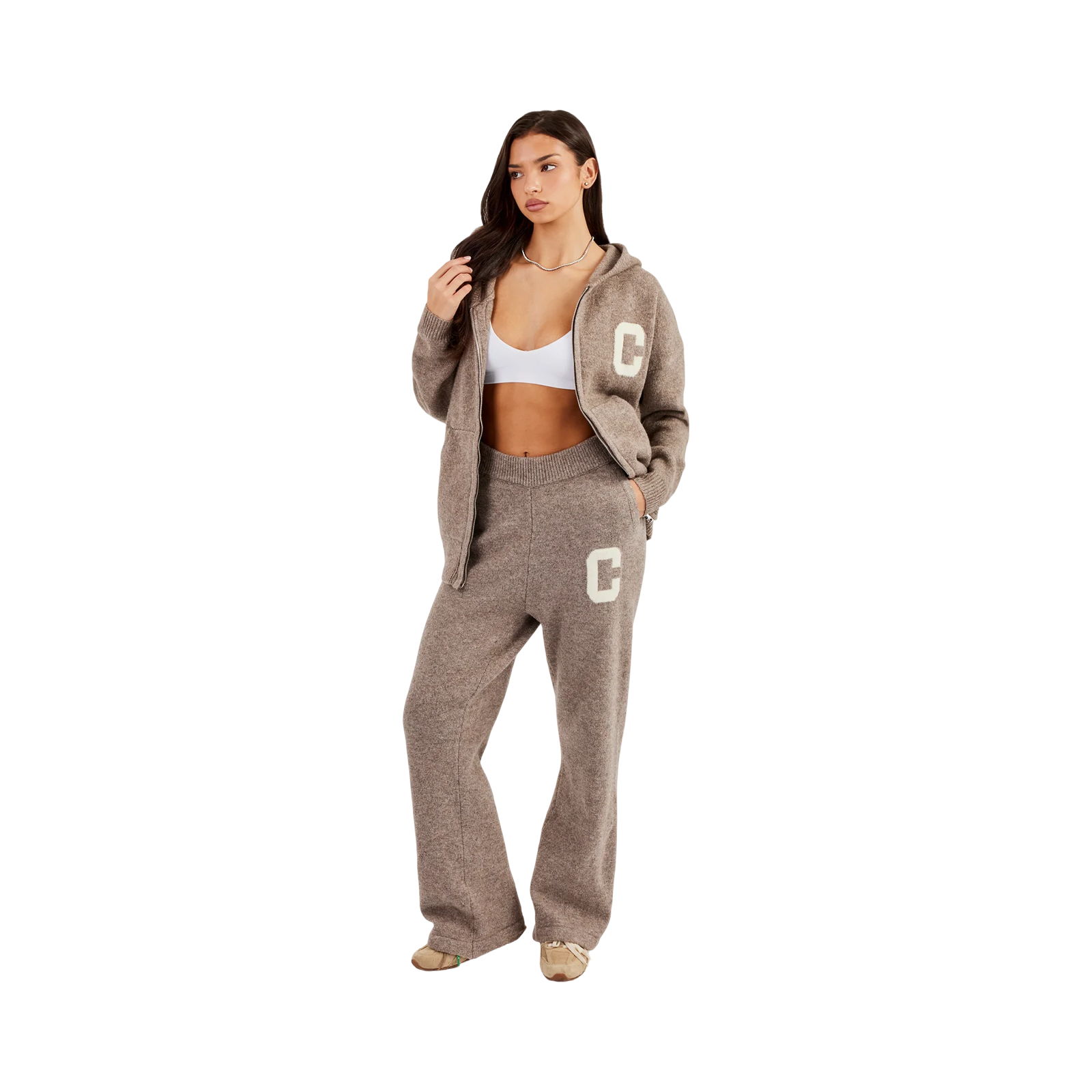 CERNUCCI KNITTED TRACKSUIT TAUPE