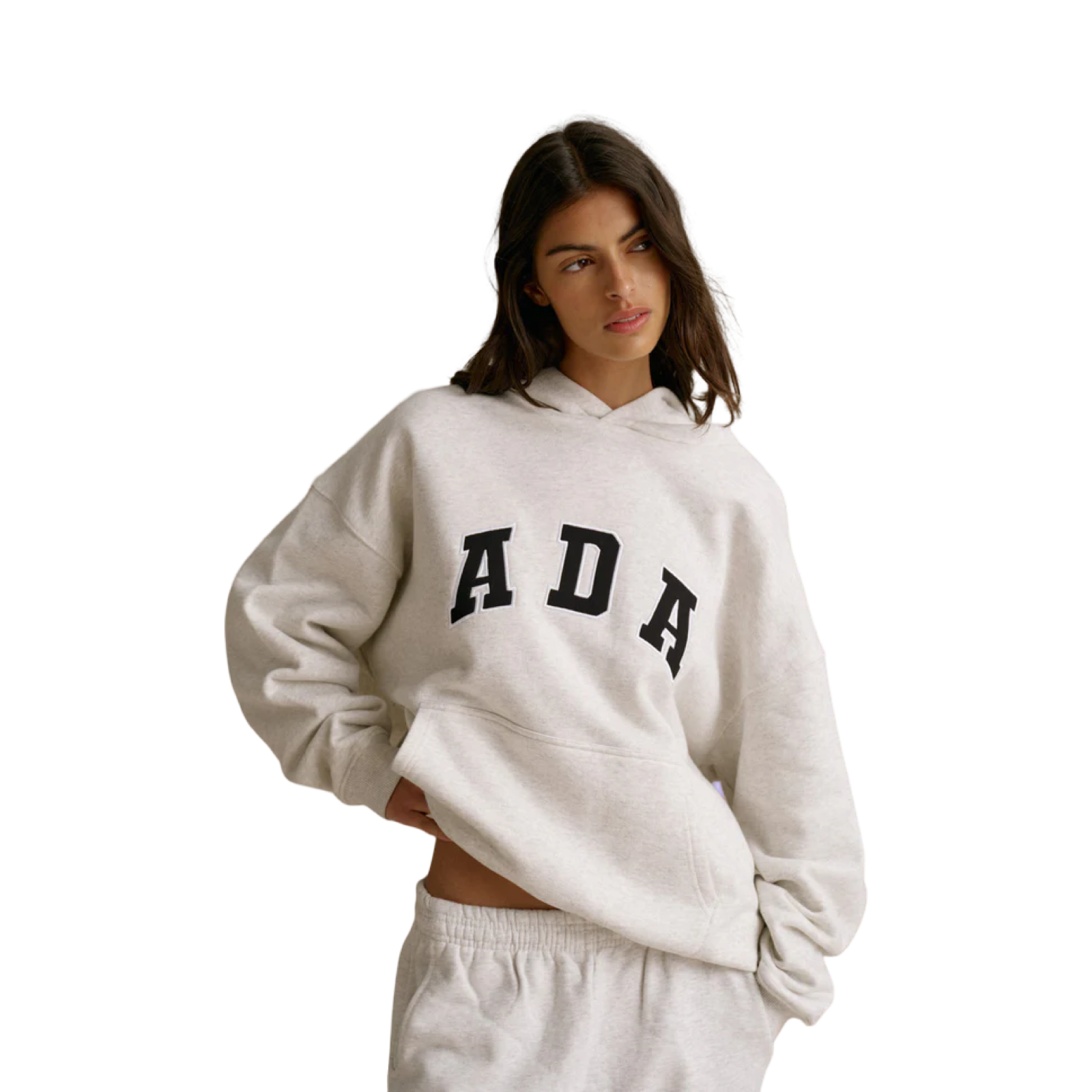 ADANOLA ADA HOODIE LIGHT GREY