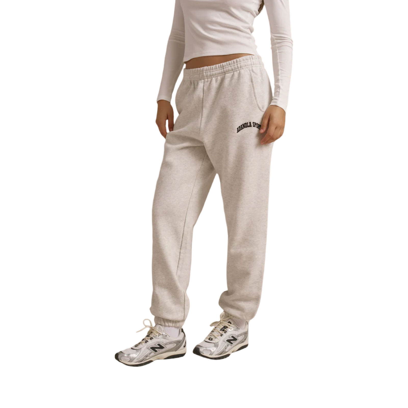 ADANOLA SPORT SWEATPANT LIGHT GREY