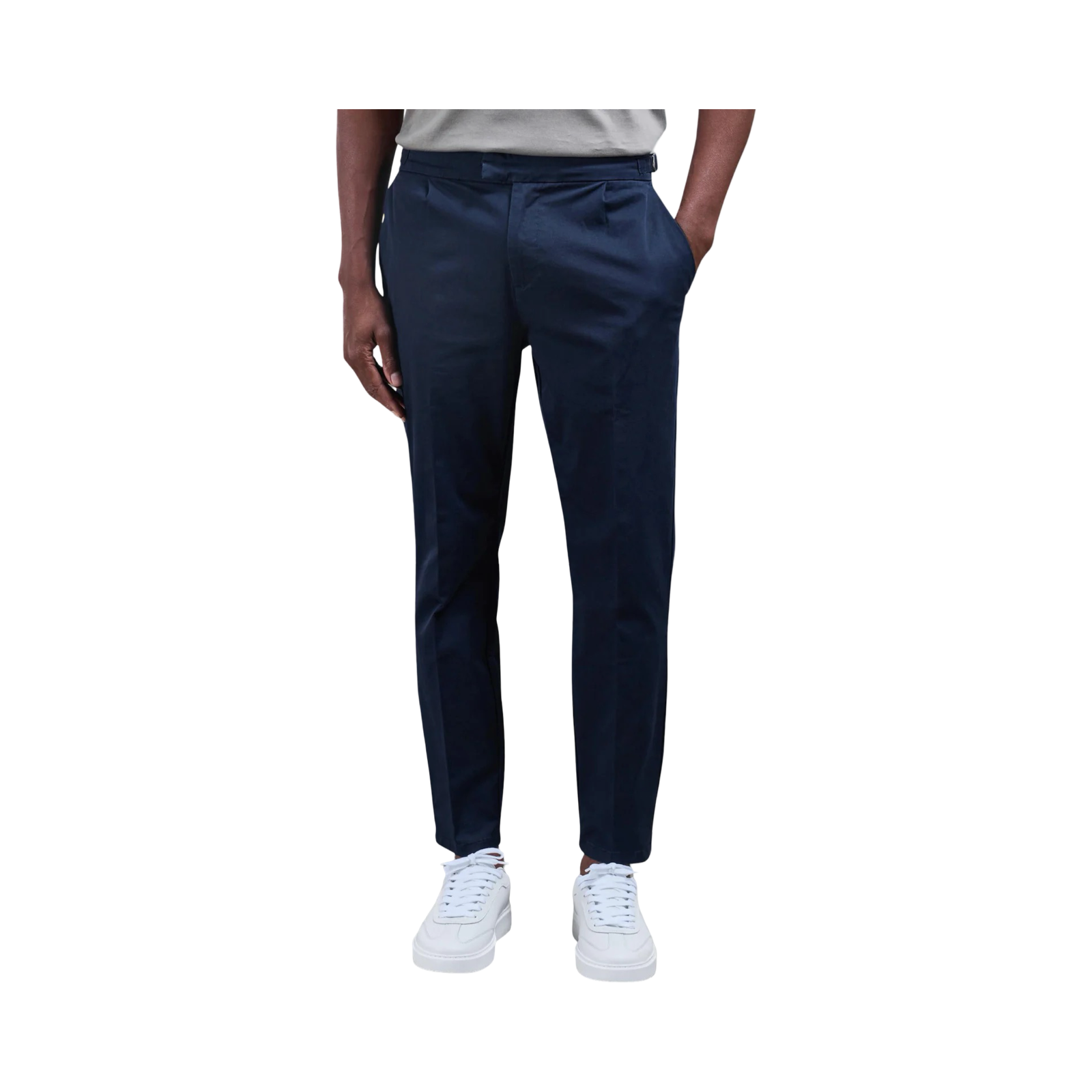 ARNE TAILORED CHINO TROUSER NAVY