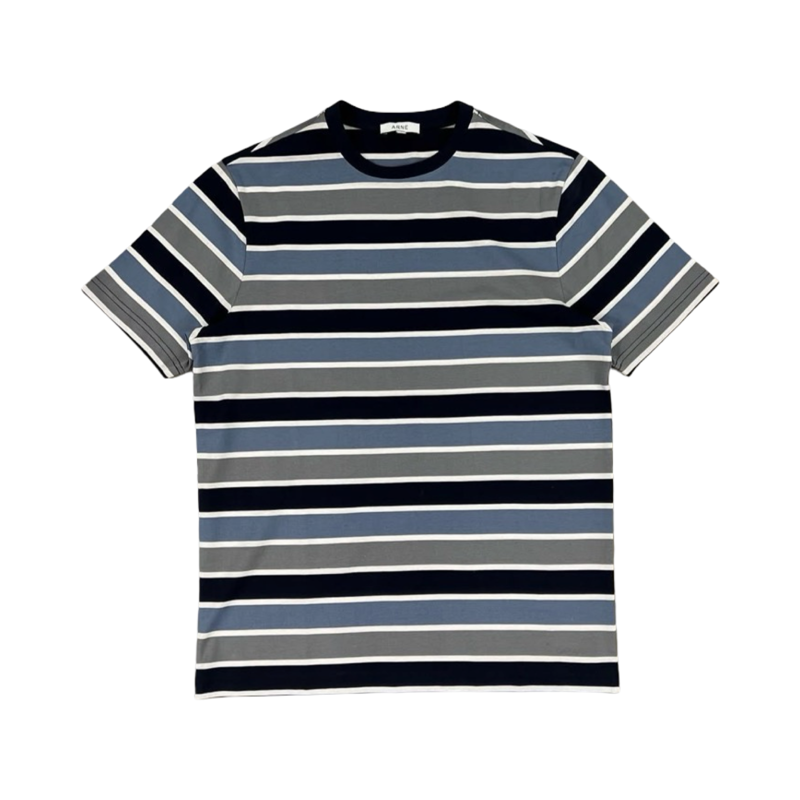 ARNE COTTON STRIPED T-SHIRT