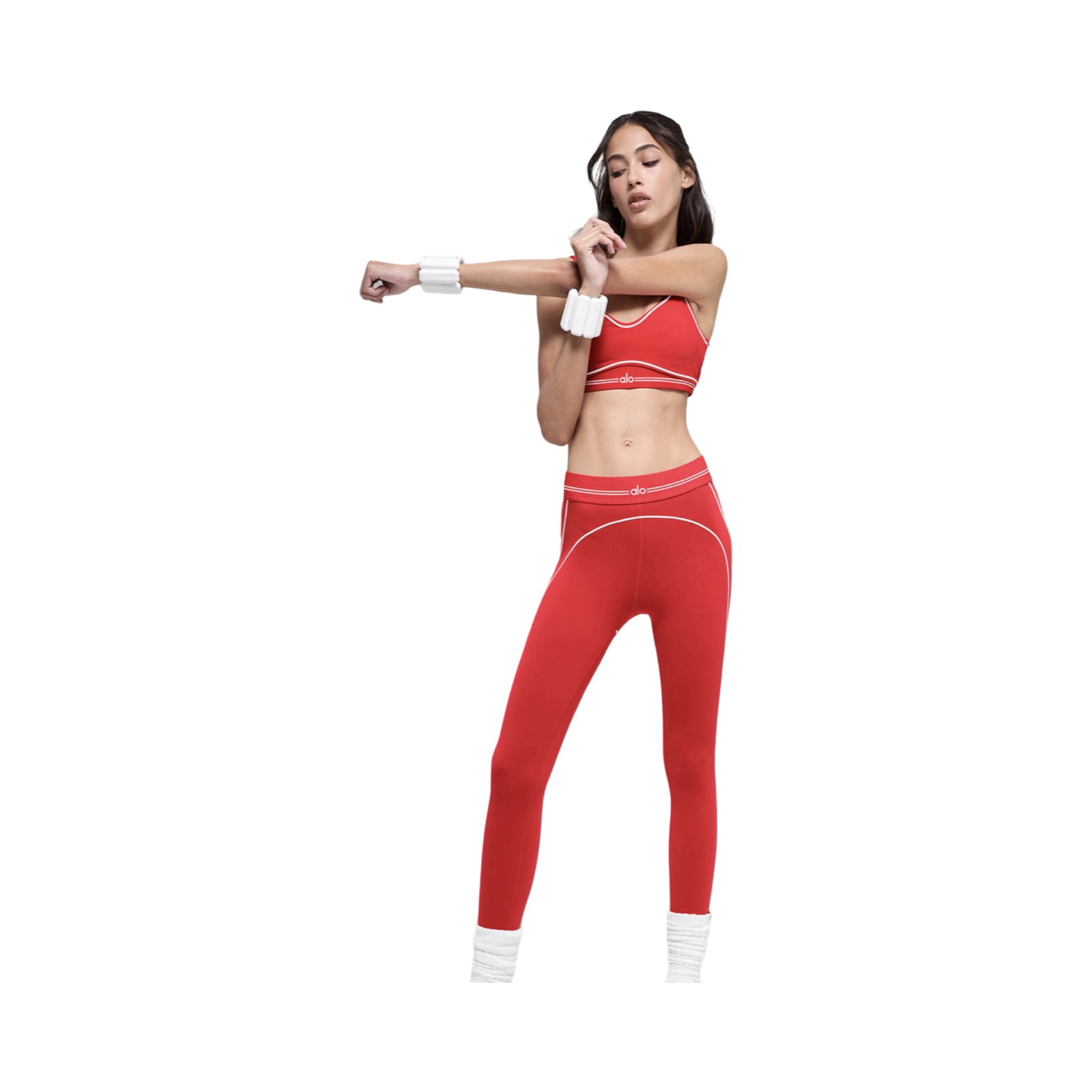 ALO AIRBRUSH HIGH-WAIST HEART THROB SET