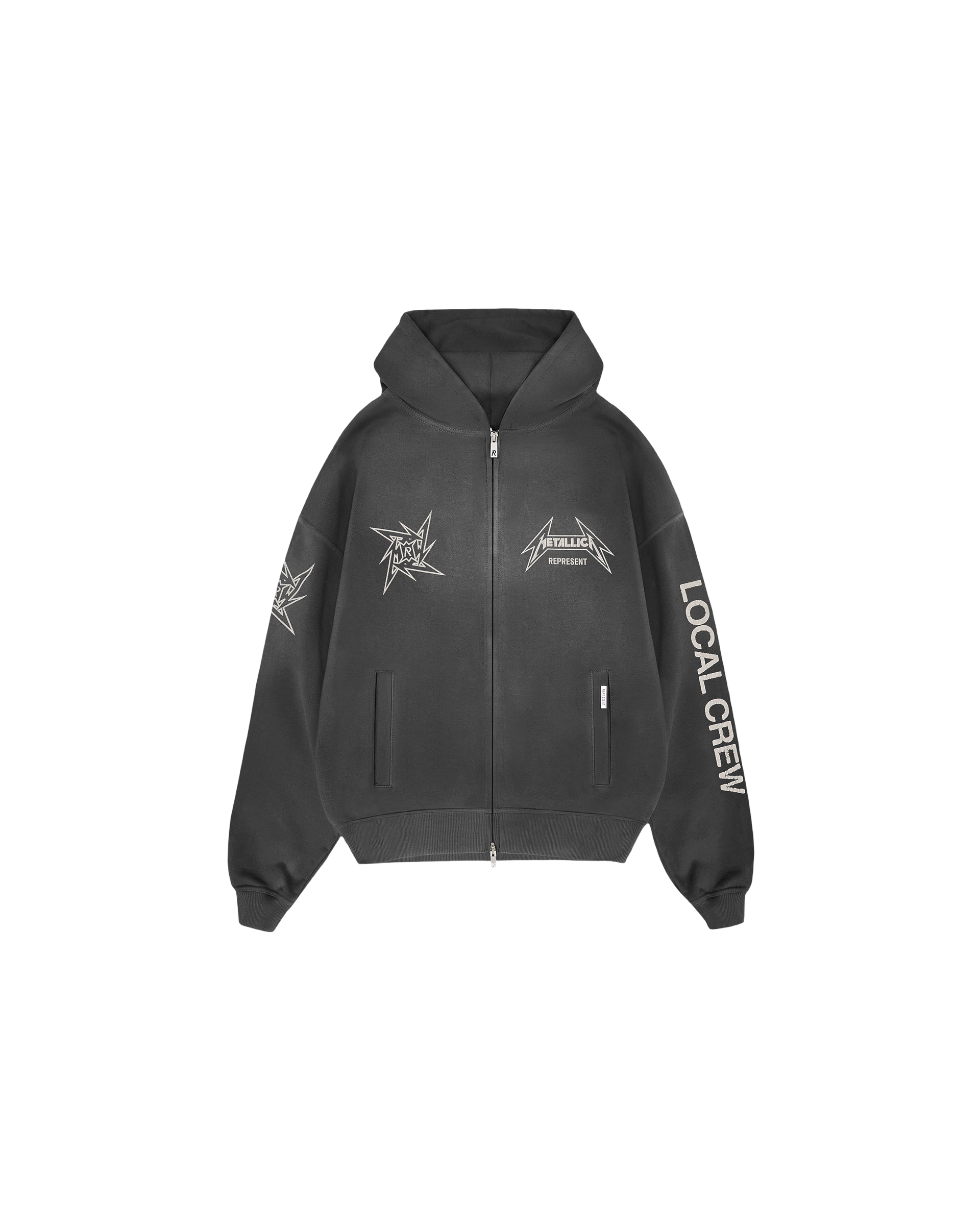 REPRESENT X METALLICA CREW ZIP HOODIE