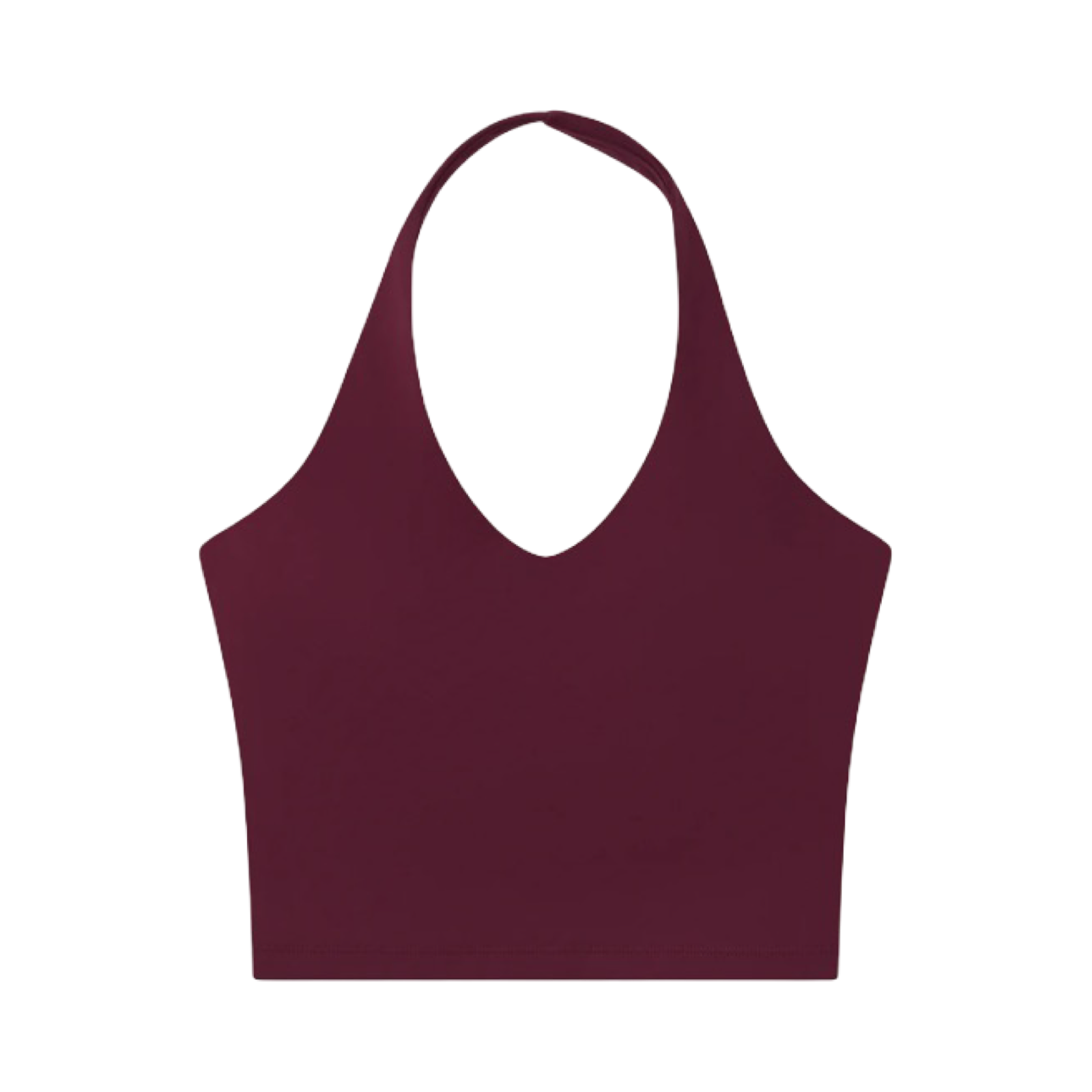 THE COUTURE CLUB SCULPTING STRETCH HALTERNECK TOP PLUM