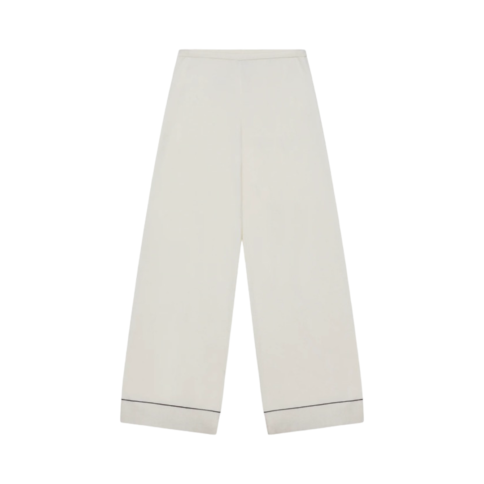 THE COUTURE CLUB KNITTED PANEL TROUSERS CREAM