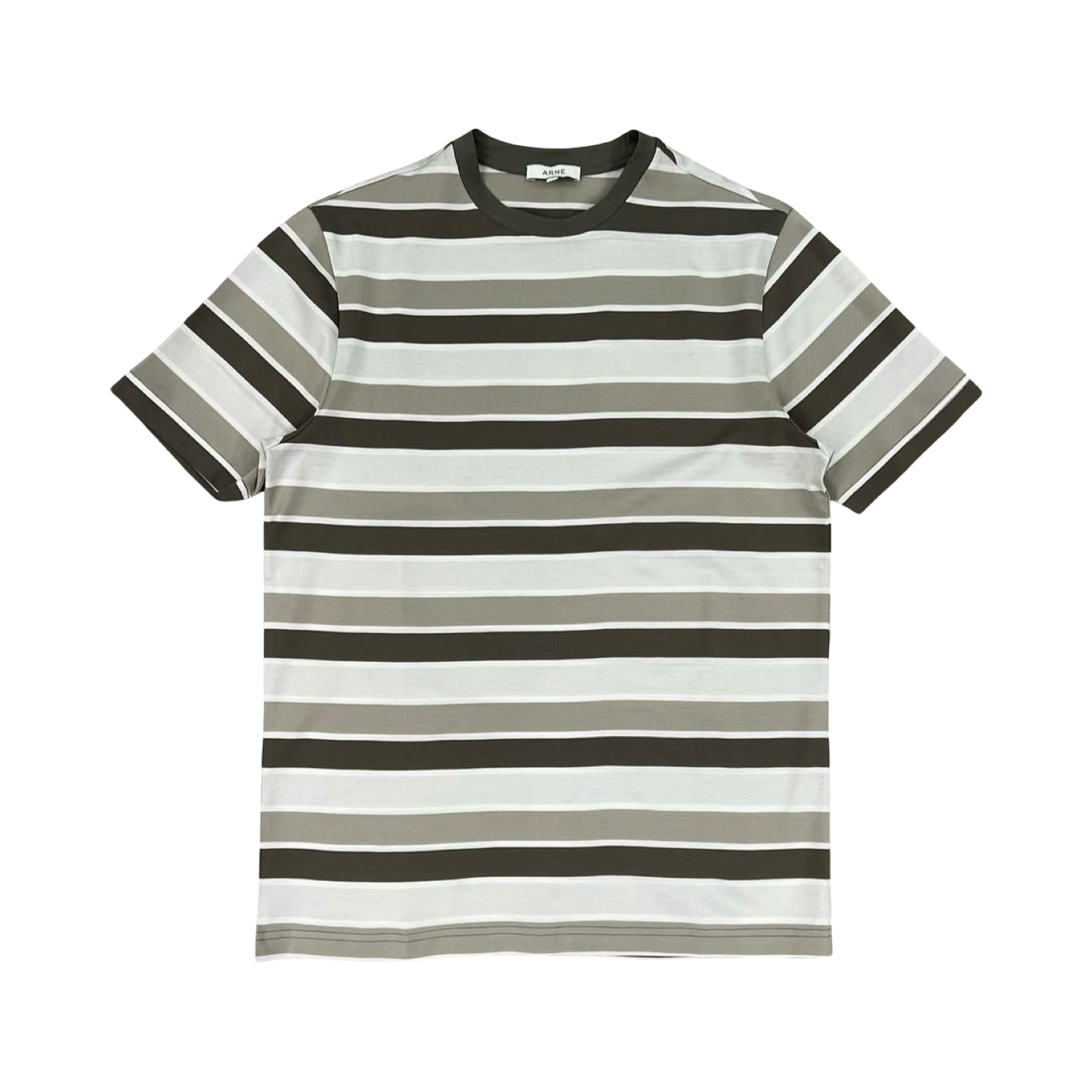 ARNE MERCERISED STRIPED T SHIRT