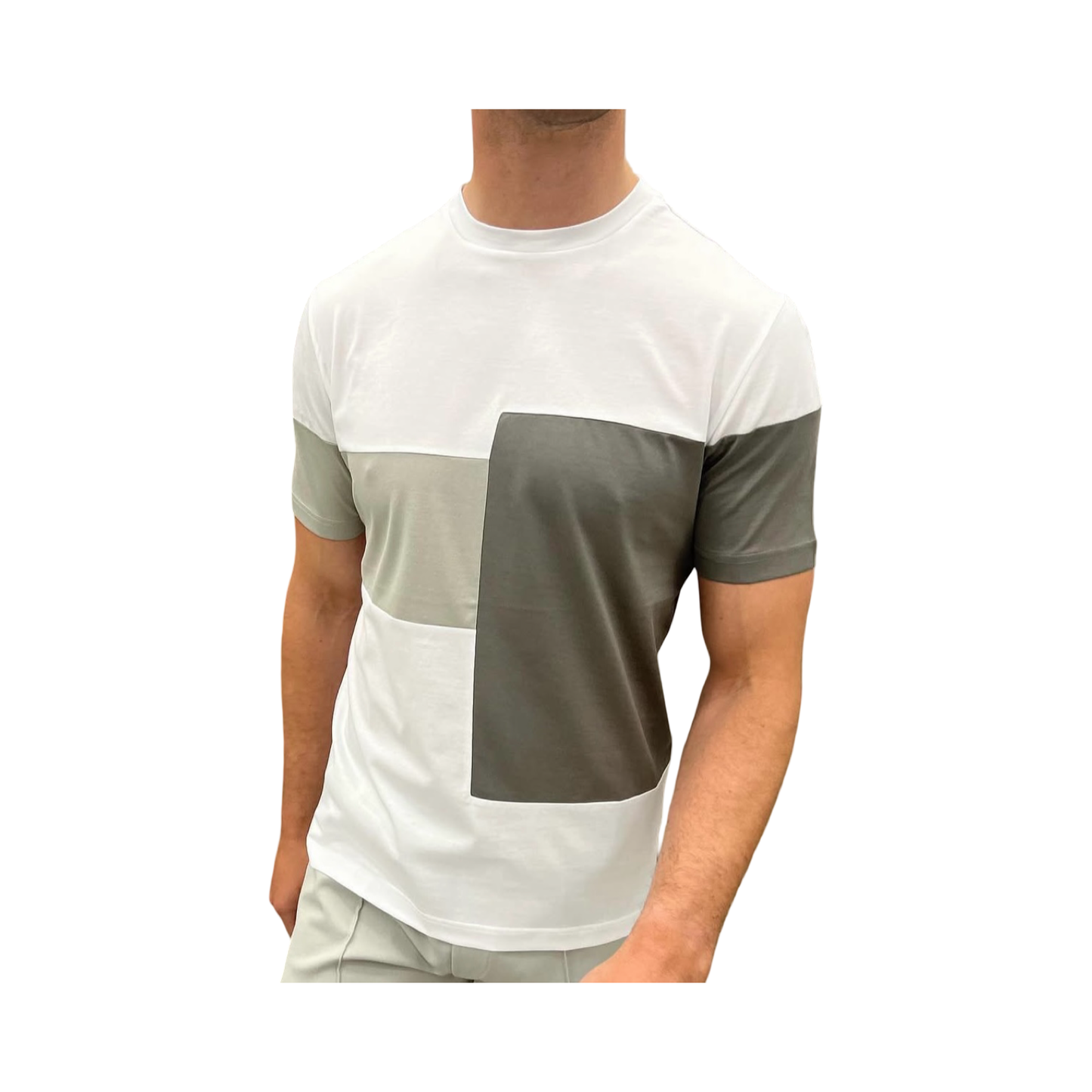 ARNE MERCERISED BLOCK T SHIRT