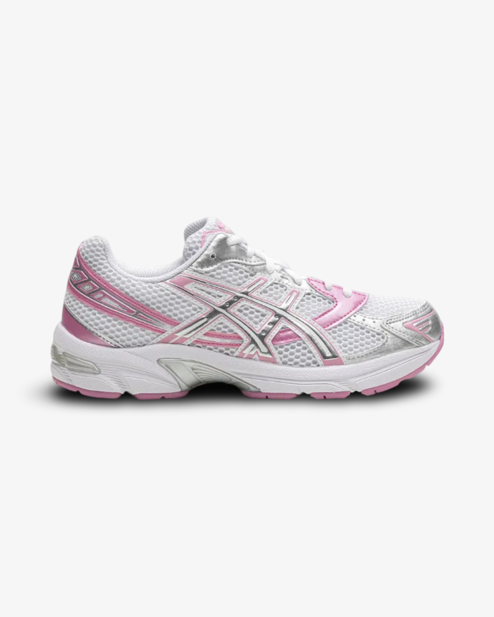WOMENS ASICS GEL 1130 WHITE SILVER PINK trainer product image