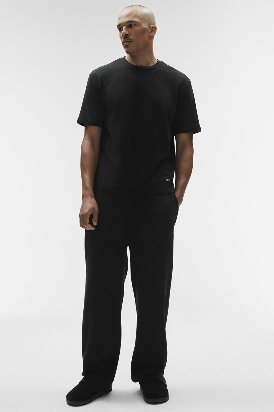 Alo Double Take Short Sleeve - Black