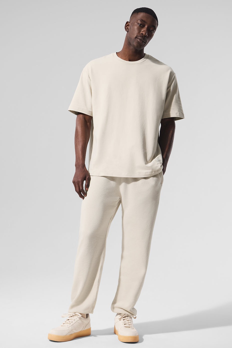 Alo Double Take Short Sleeve - Bone