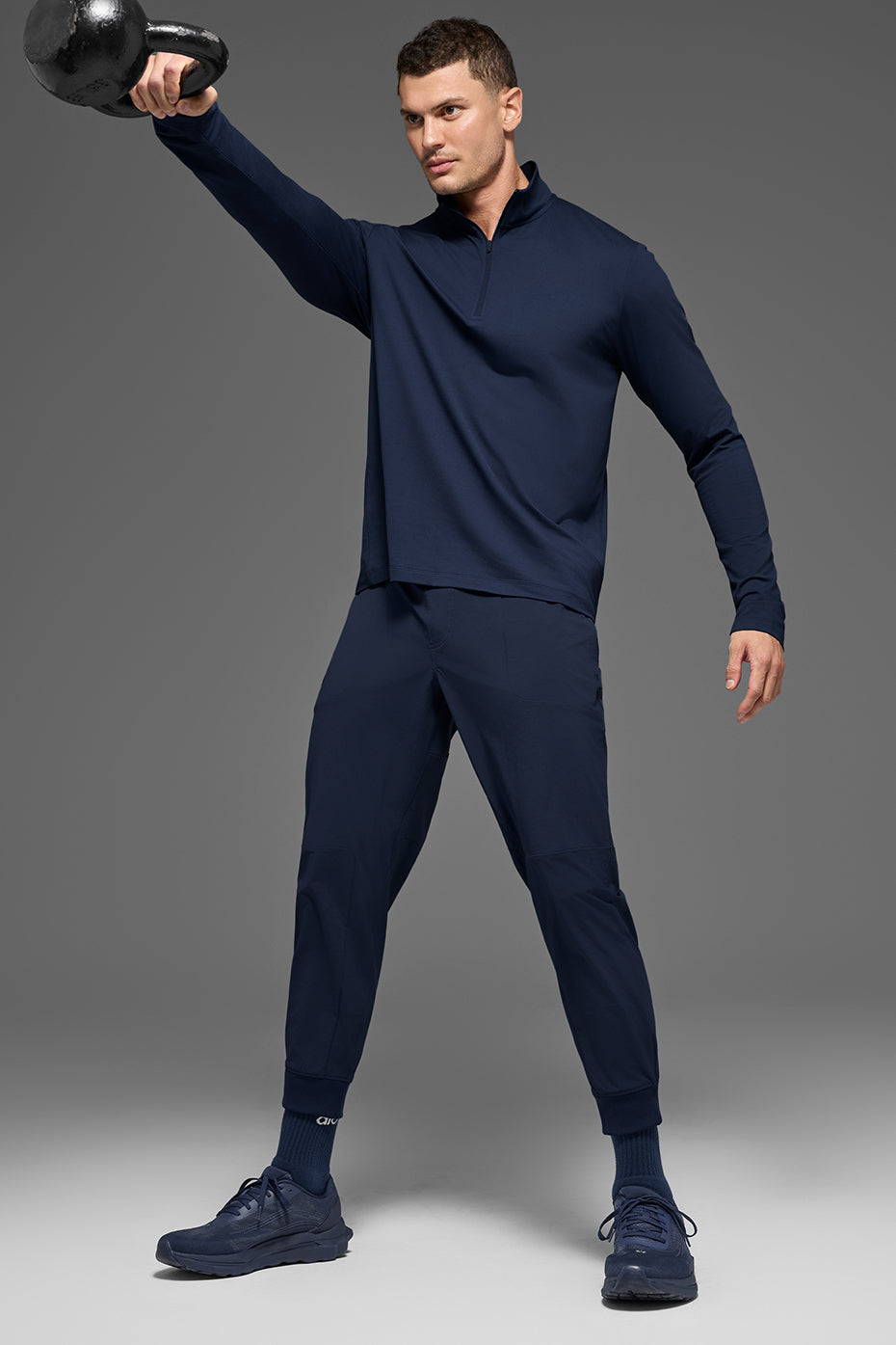 Alo Conquer 1/4 Zip Reform Long Sleeve - Navy