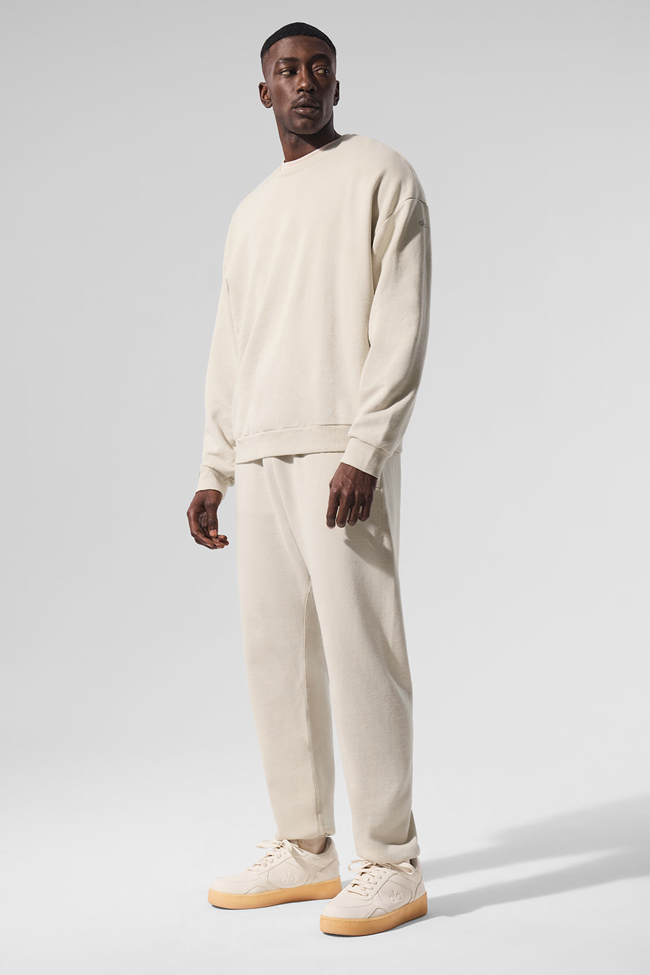 Alo Chill Crewneck Pullover - Bone