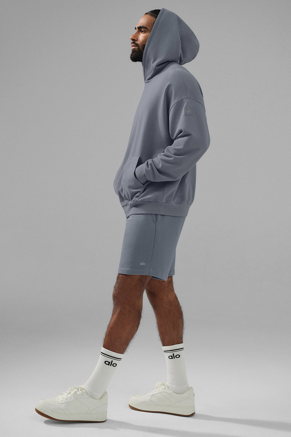 Alo Double Take Hoodie - Steel Gray
