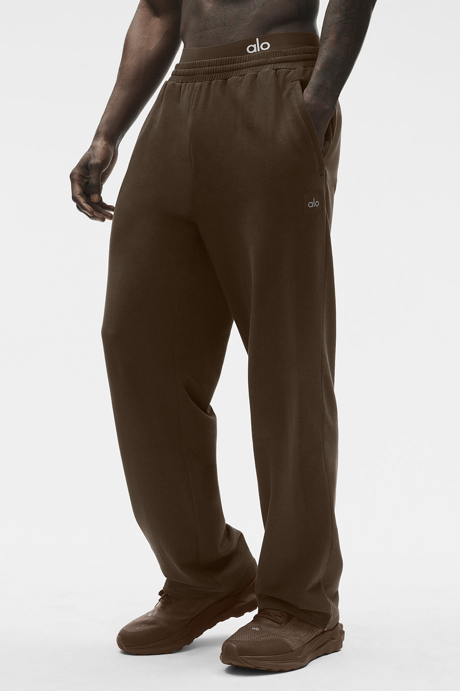 Alo Double Take Straight Leg Pant - Espresso