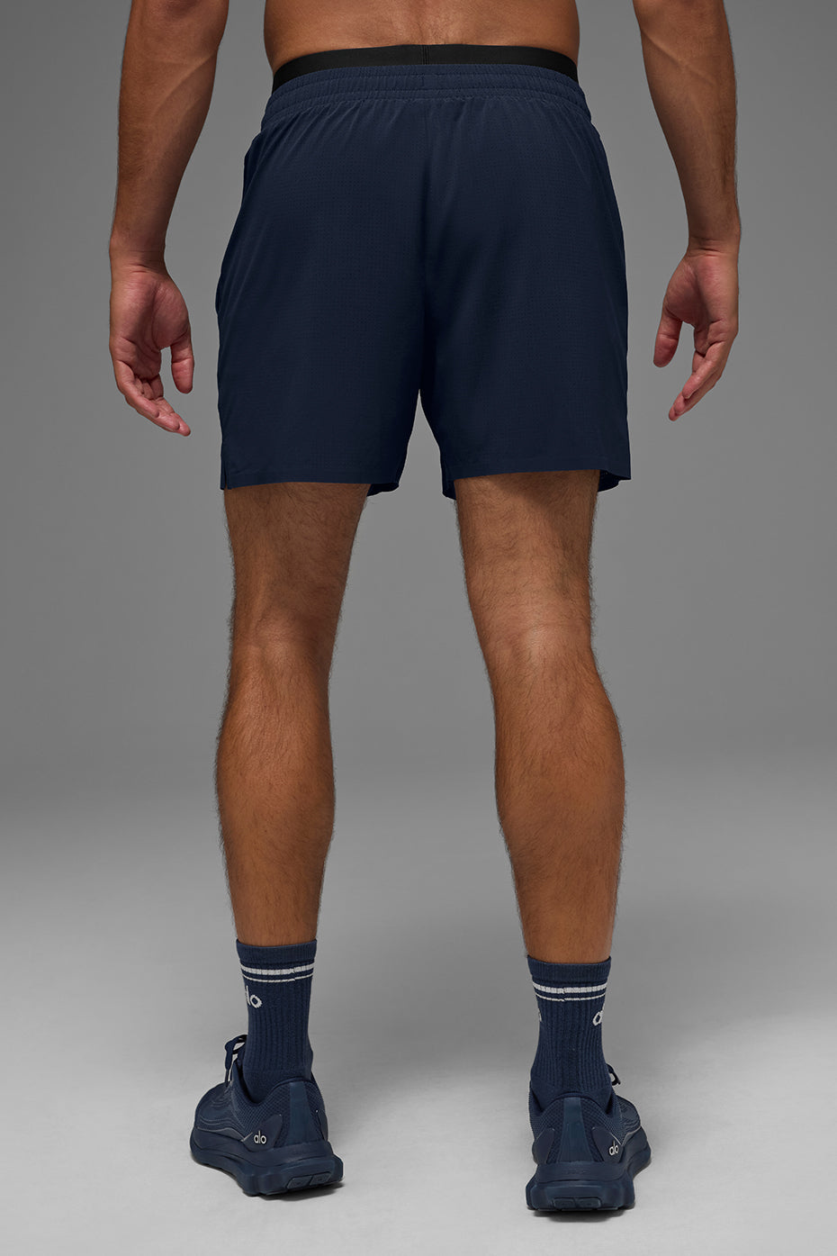 Alo 5" Traction Running Short - Navy