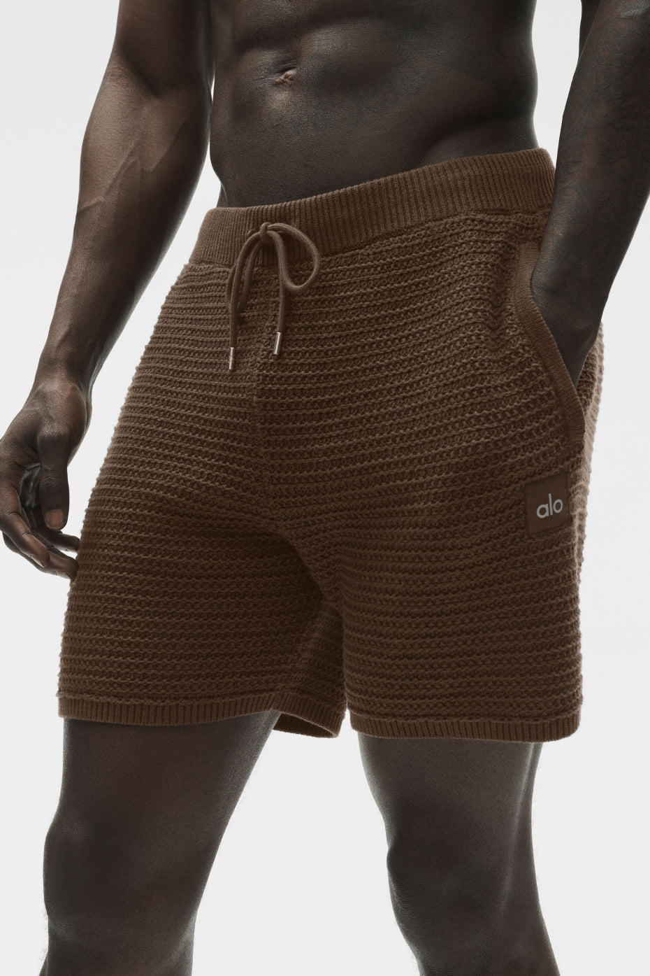 Alo 5" Shift Knit Short - Espresso