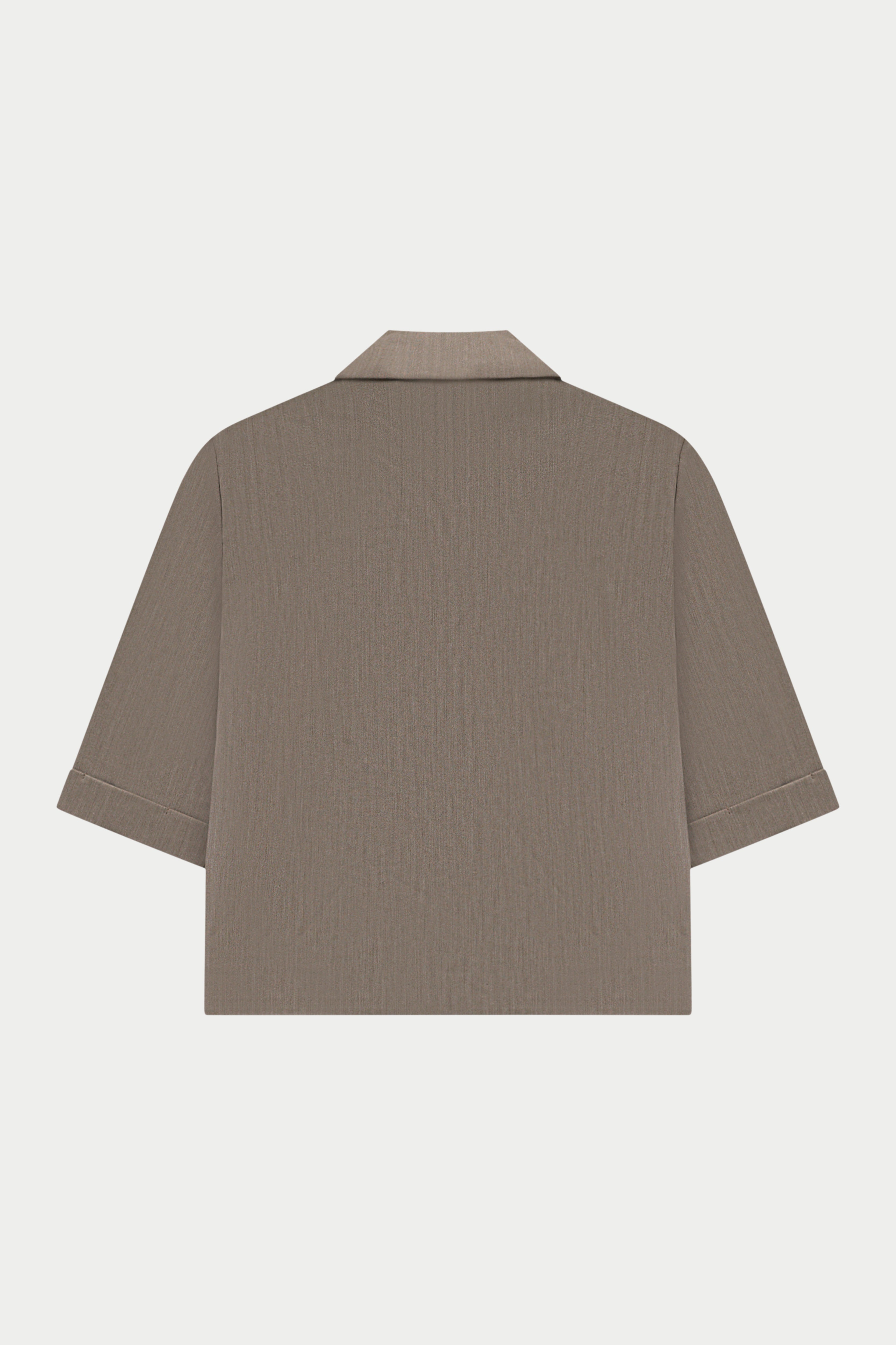 SHORT SLEEVE BLAZER - MUSHROOM