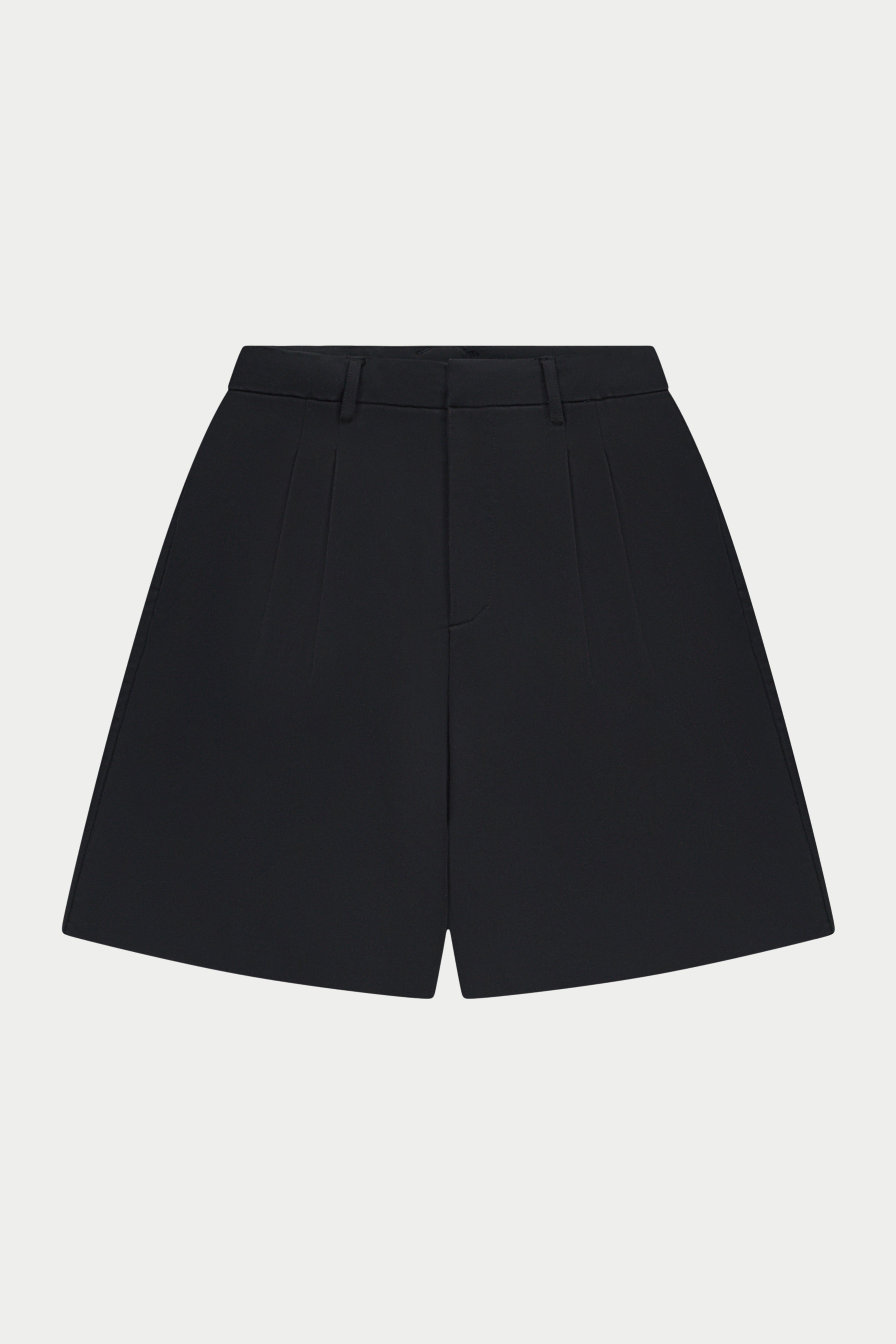 LONGLINE BERMUDA SHORTS - BLACK