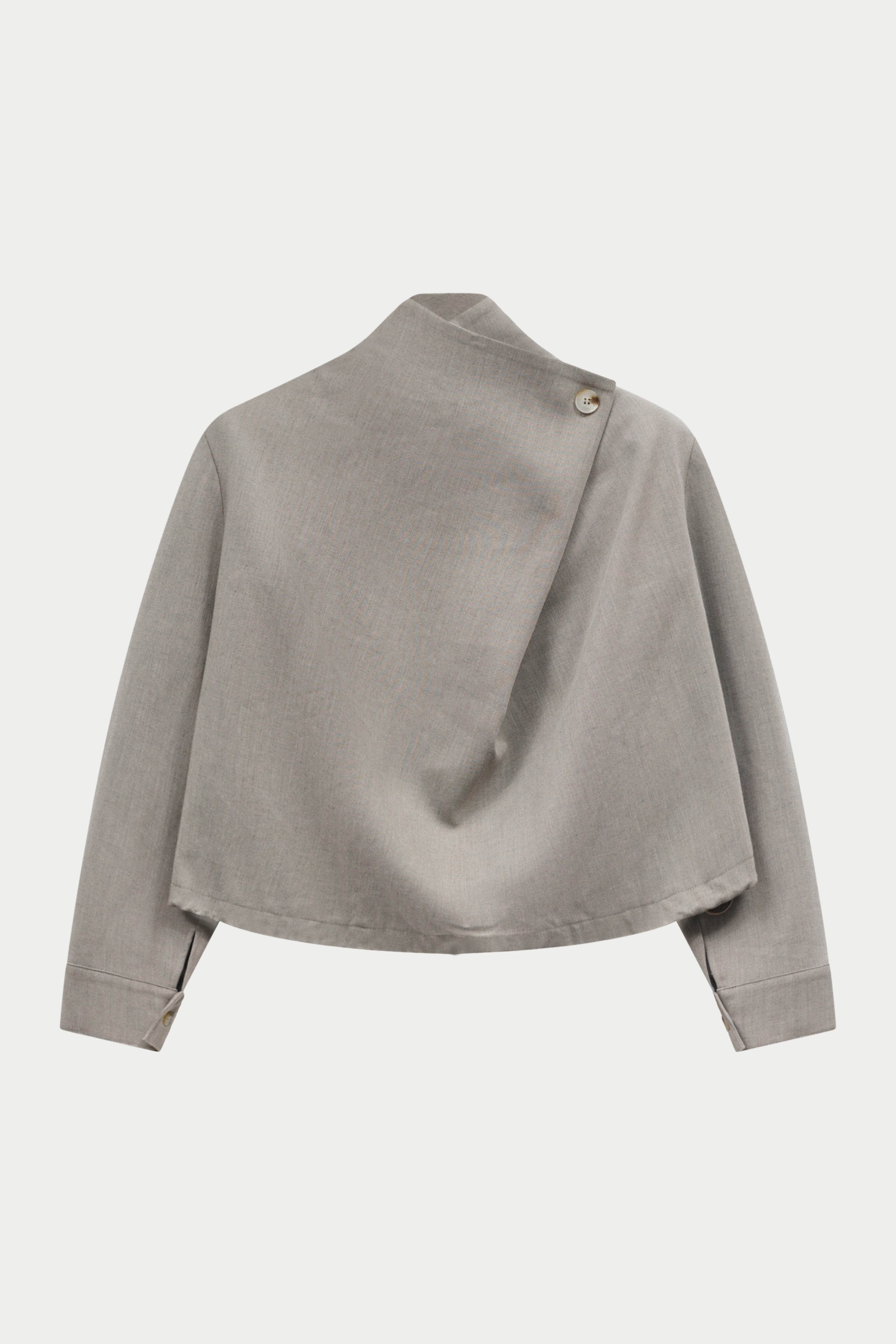 FUNNEL NECK TOP - GREY