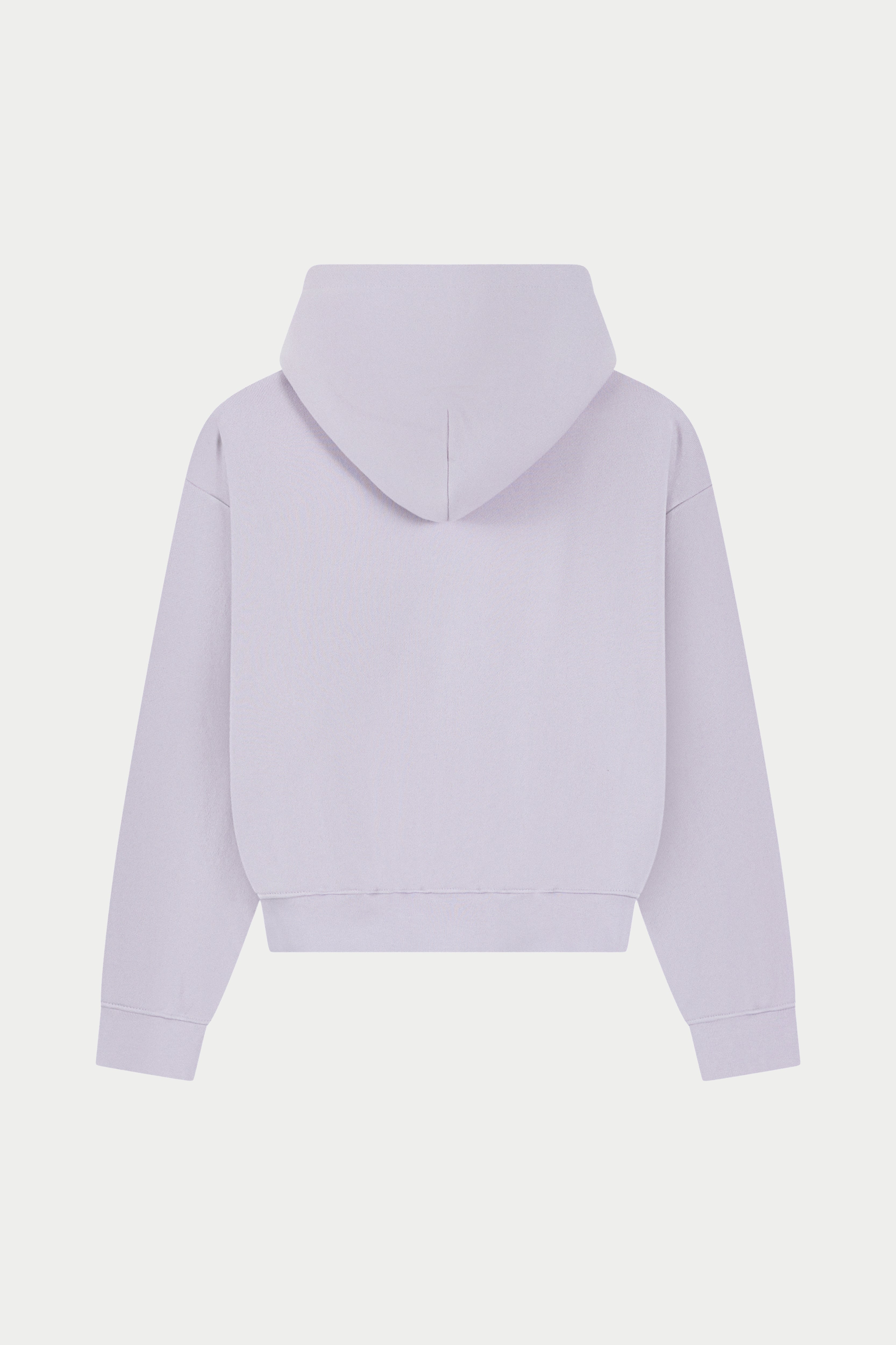 CTRE ZIP THROUGH RELAXED HOODIE - DUSKY LILAC