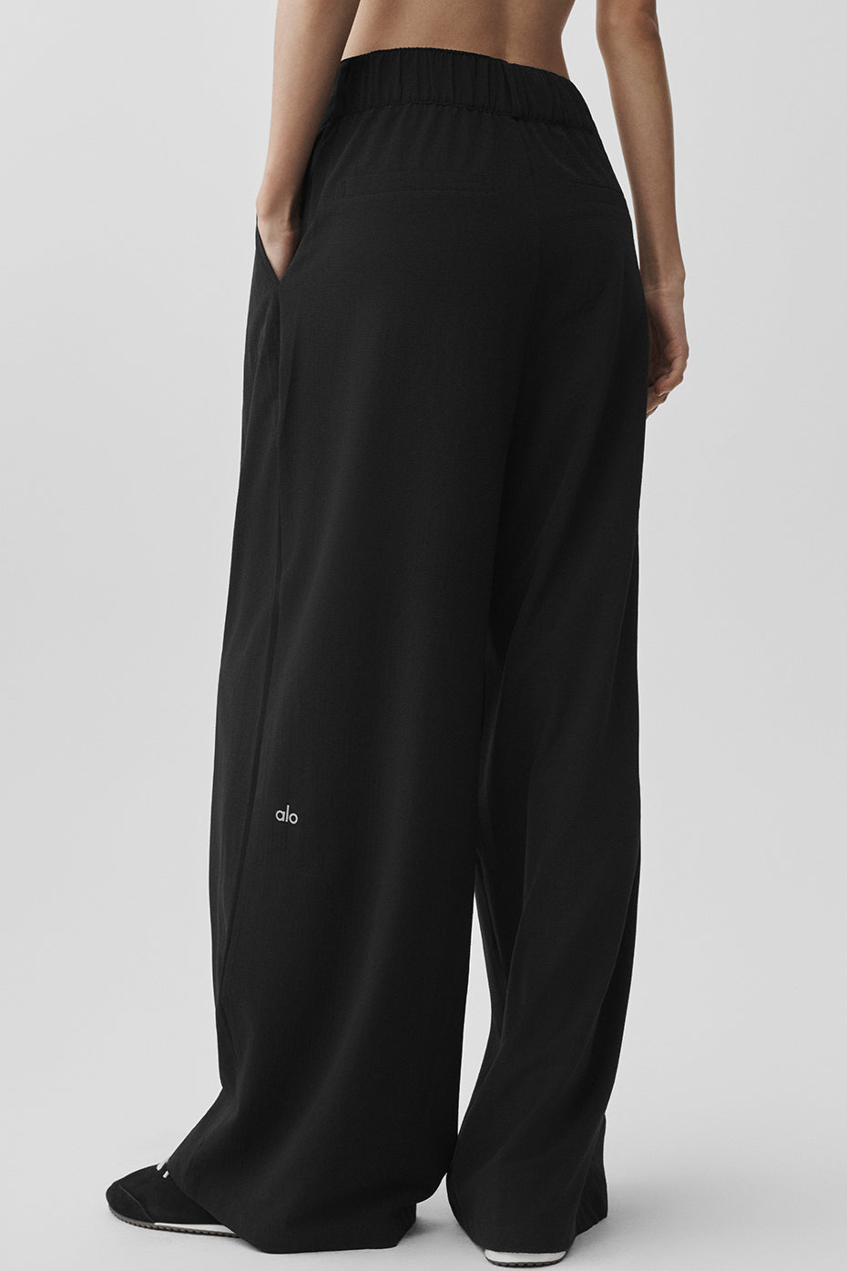 Alo High-Waist Dreamscape Trouser (Regular) - Black