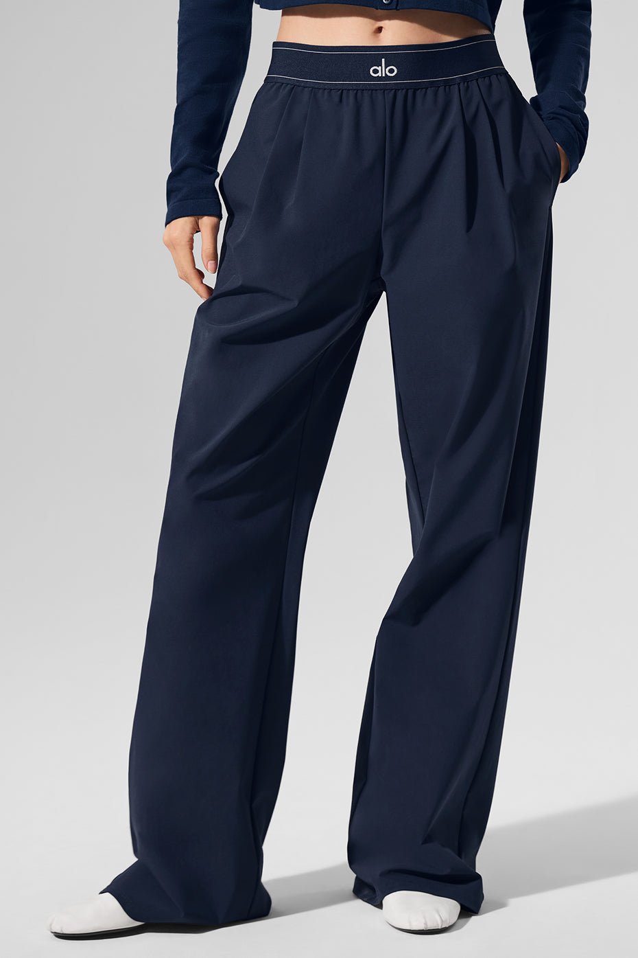 Alo Suit Up Trouser (Long) - Navy
