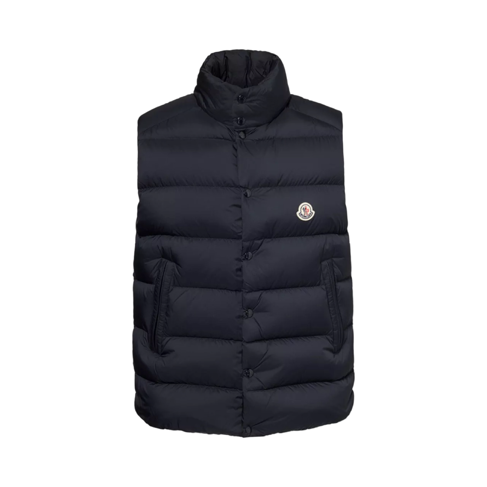 MONCLER TIBB BRAND-BADGE NYLON-DOWN GILET
