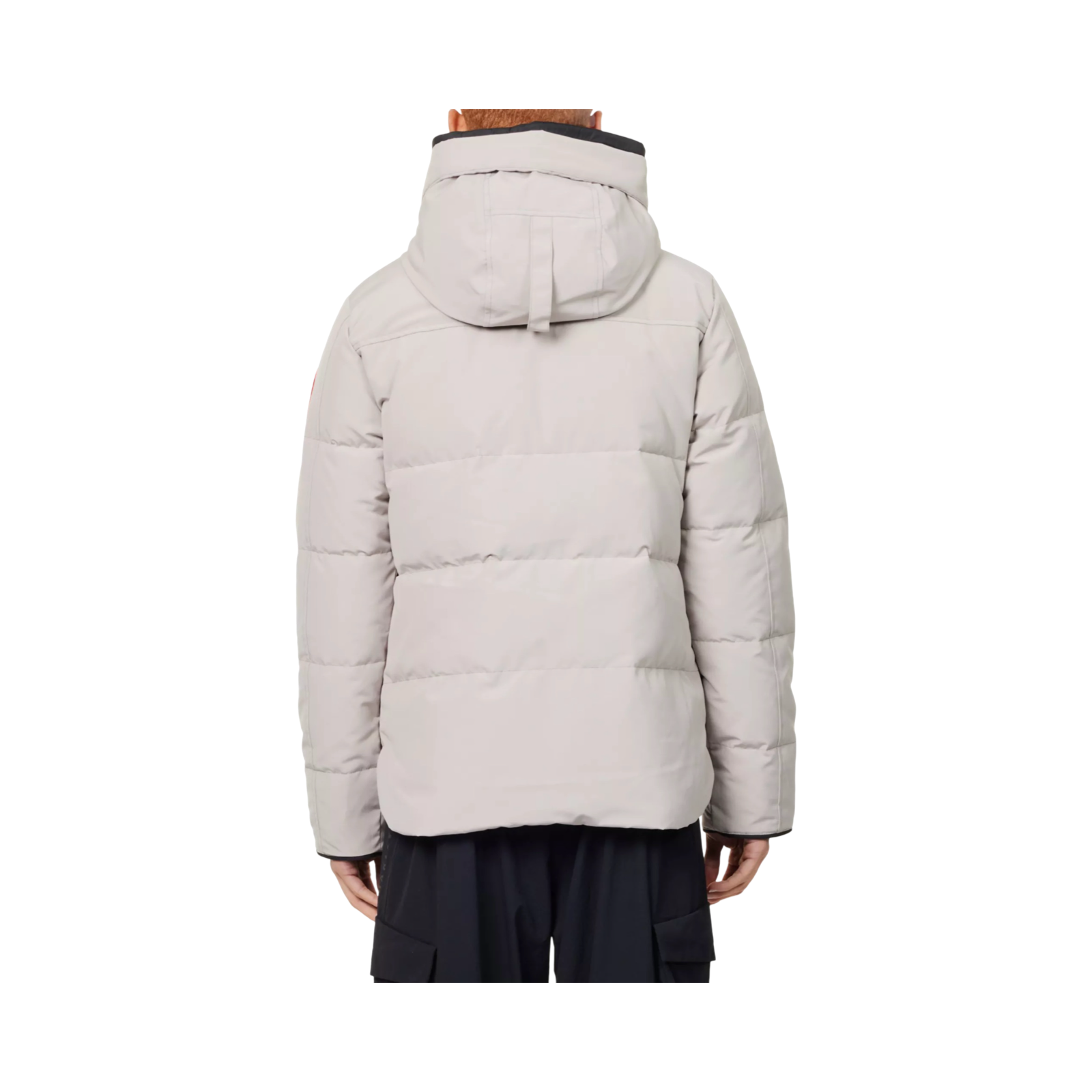 CANADA GOOSE MACMILLAN FUNNEL-NECK TWILL-DOWN PARKA JACKET LIMESTONE