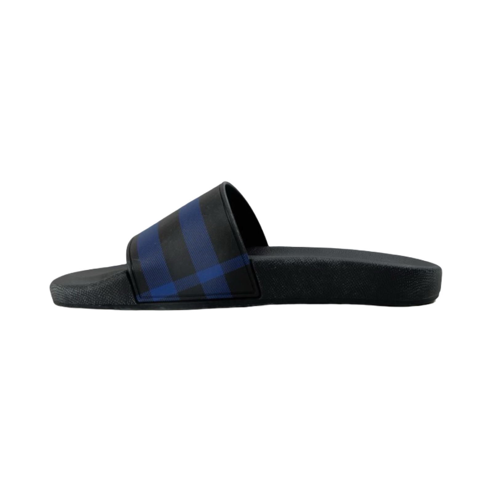 BURBERRY CHECK FURLEY LOGO SLIDERS