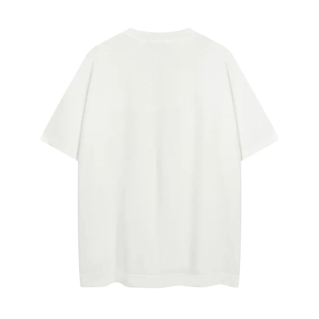 Acne Studios Logo T-Shirt Embroidered Logo Relaxed Fit White