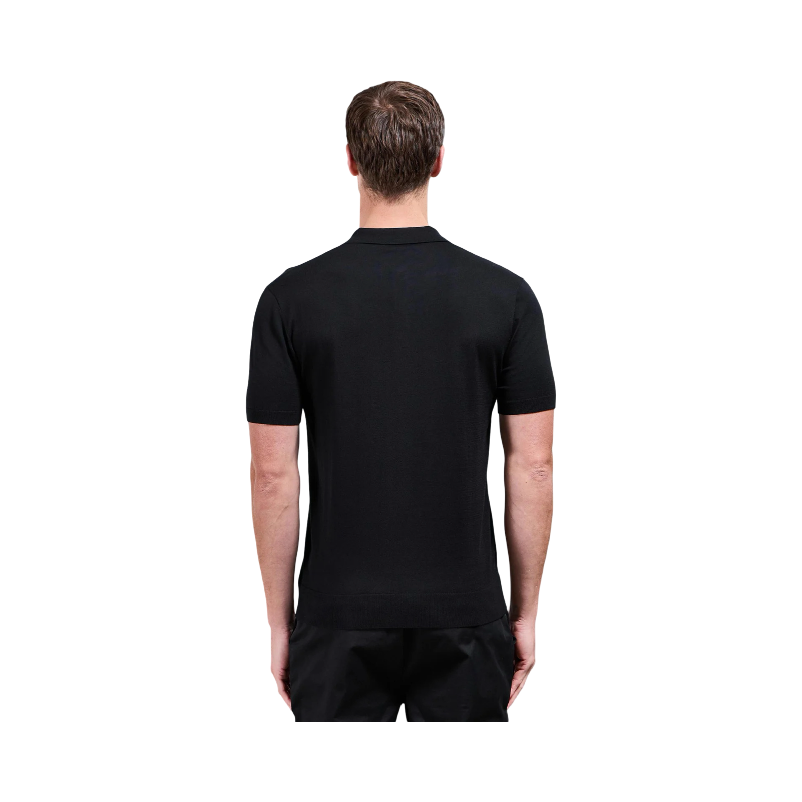 ARNE SHORT SLEEVE POLO SHIRT BLACK