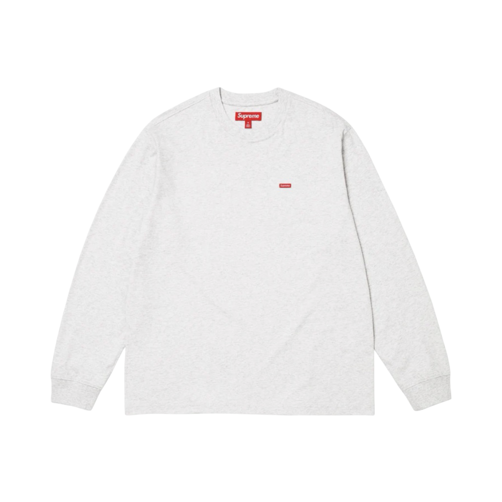 SUPREME SMALL BOX L/S TEE - ASH GREY