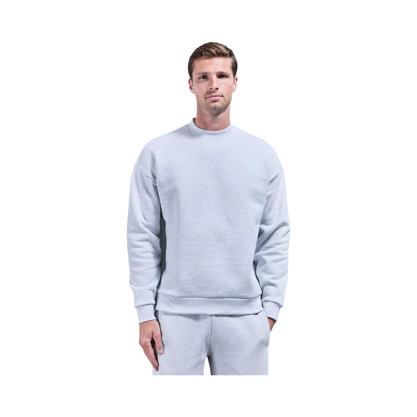 ARNE RELAXED FIT SWEATSHIRT MARL GREY
