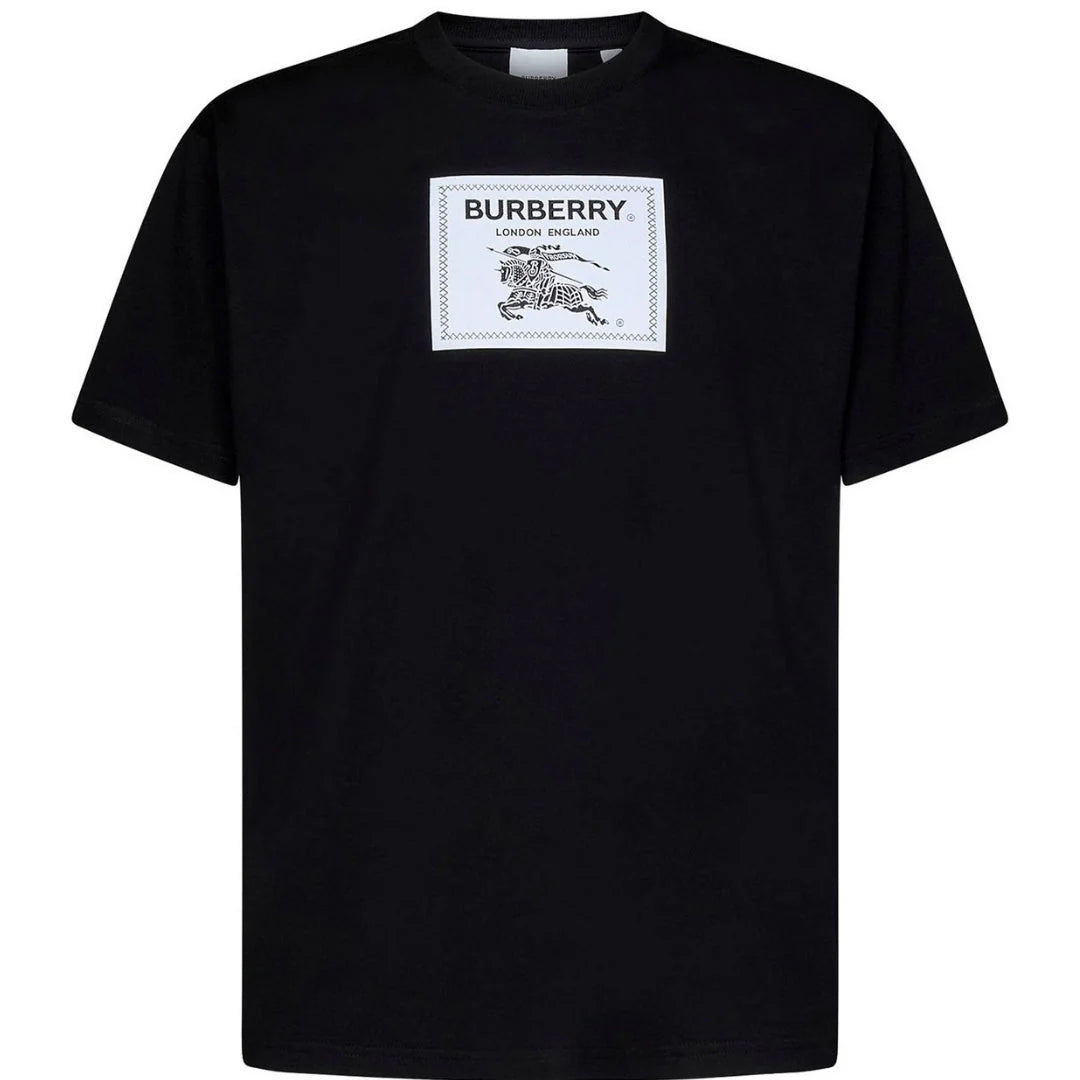 BURBERRY BOX LOGO BLACK T SHIRT