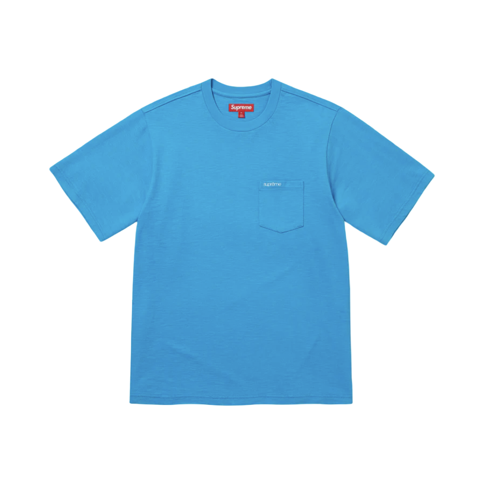SUPREME S/S POCKET TEE - BRIGHT BLUE