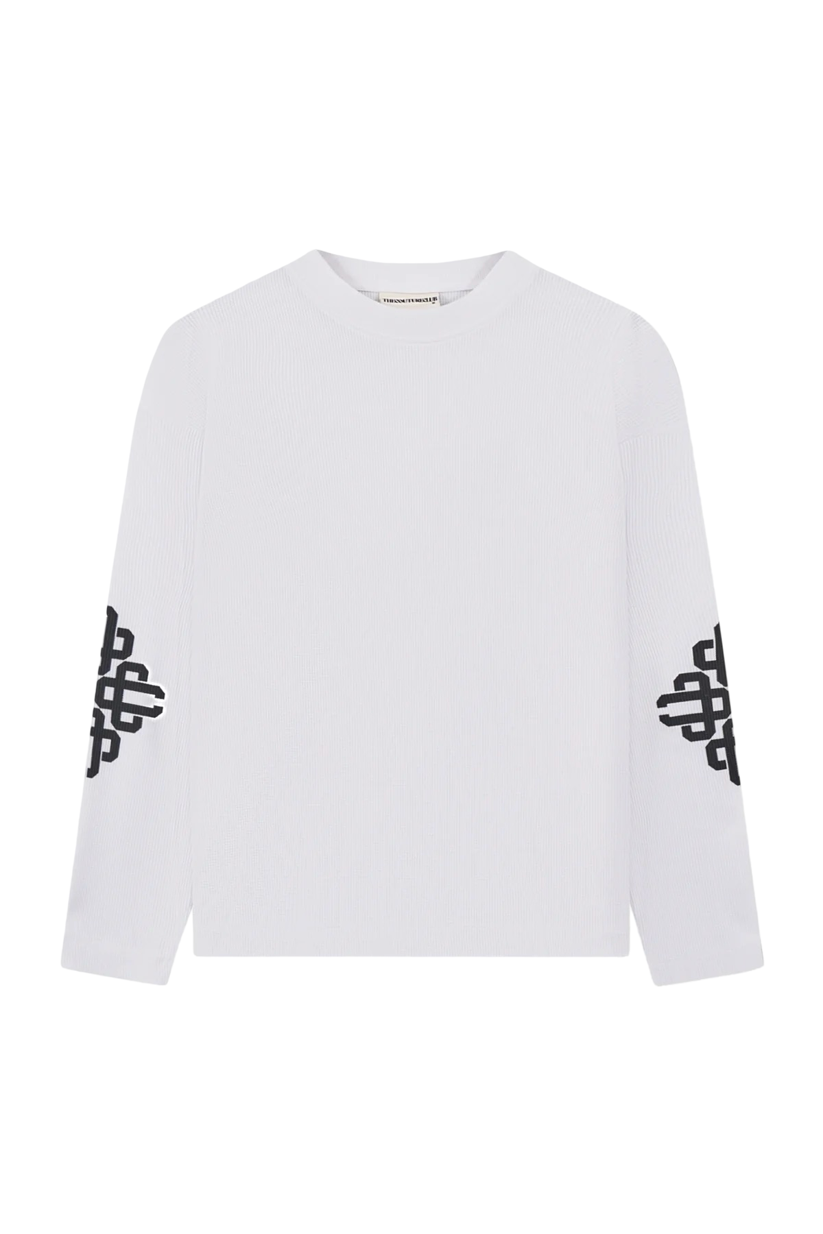 THE COUTURE CLUB EMBLEM WAFFLE LONG SLEEVE T-SHIRT