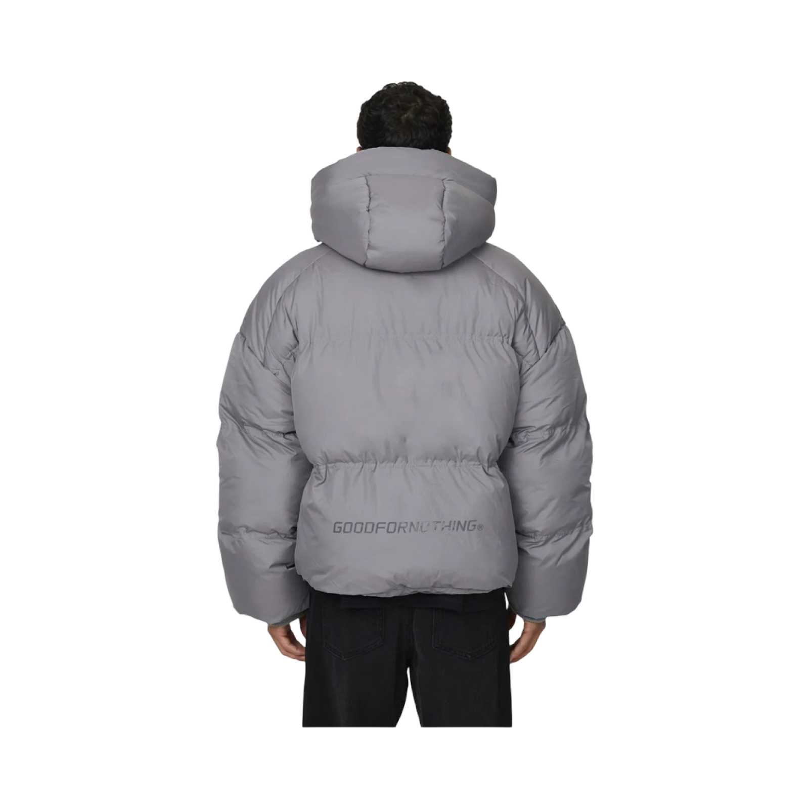 GFN SQUAD RIPSTOP BLACK PUFFER JACKET
