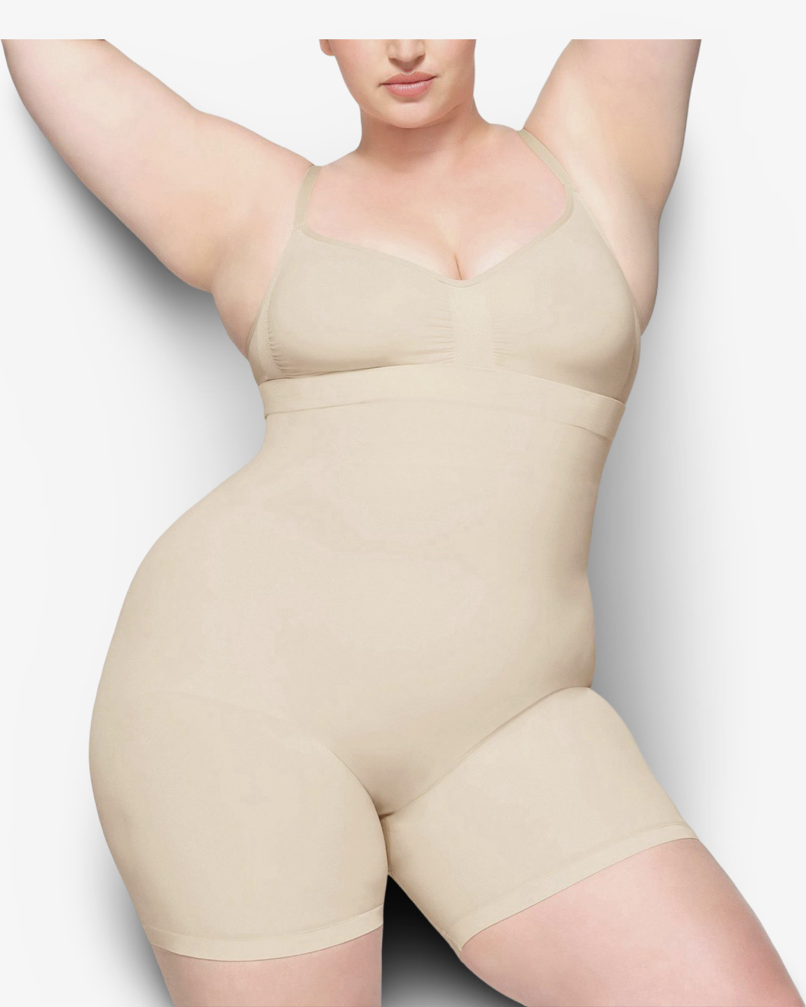 SKIMS SEAMLESS SCULPT MID-THIGH SHORT - SAND
