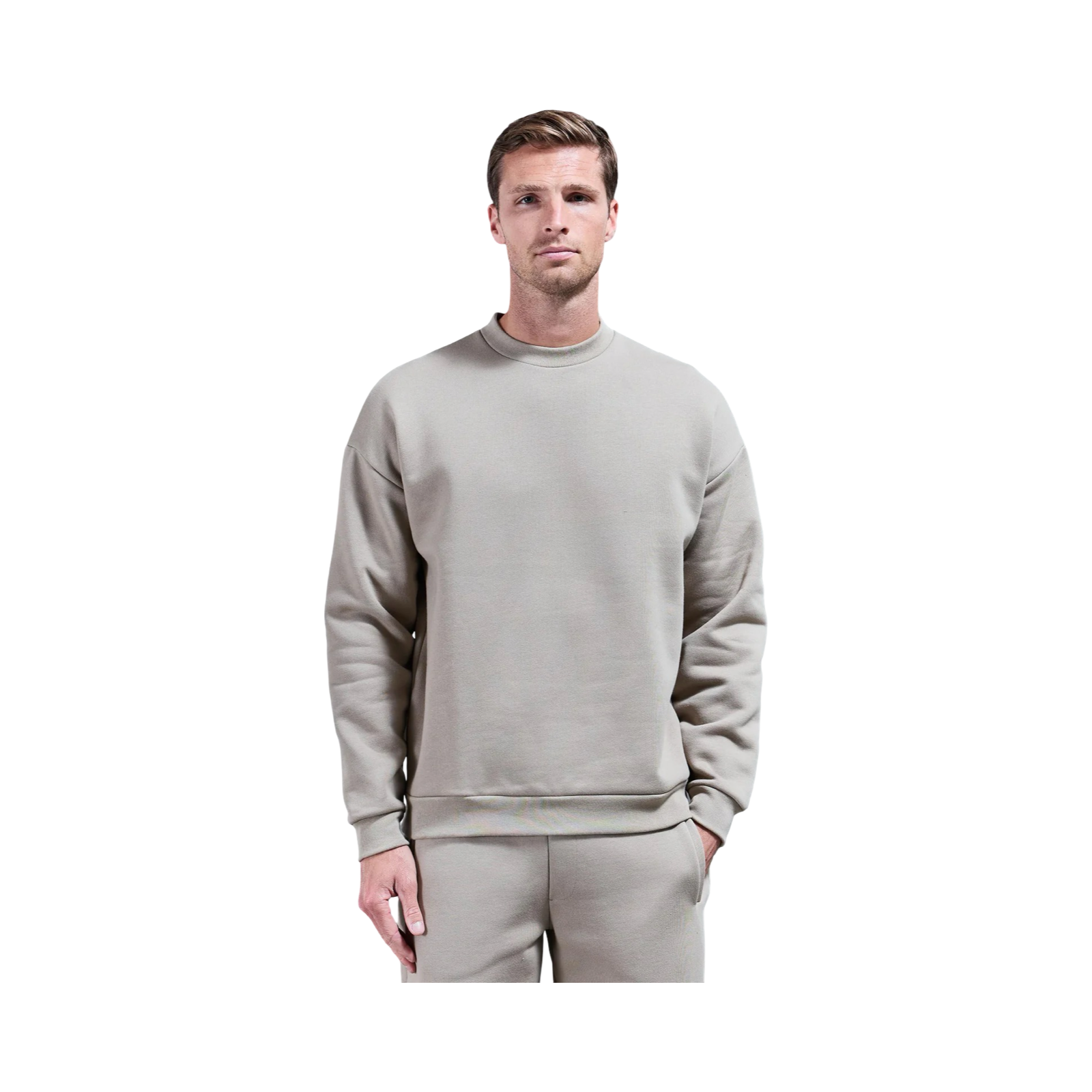ARNE RELAXED FIT SWEATSHIRT STONE