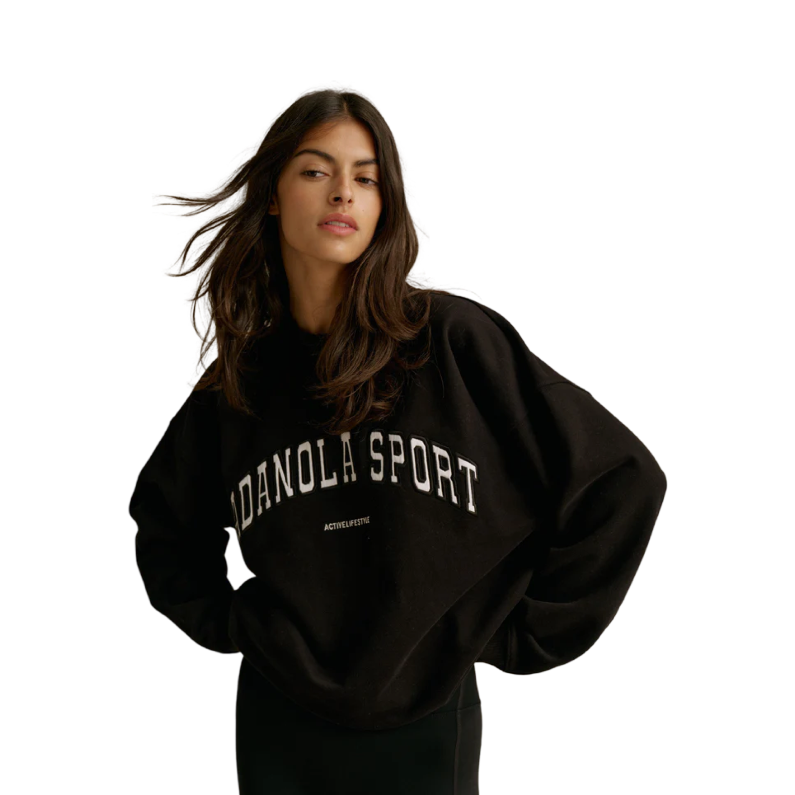 ADANOLA SPORT SWEATSHIRT BLACK