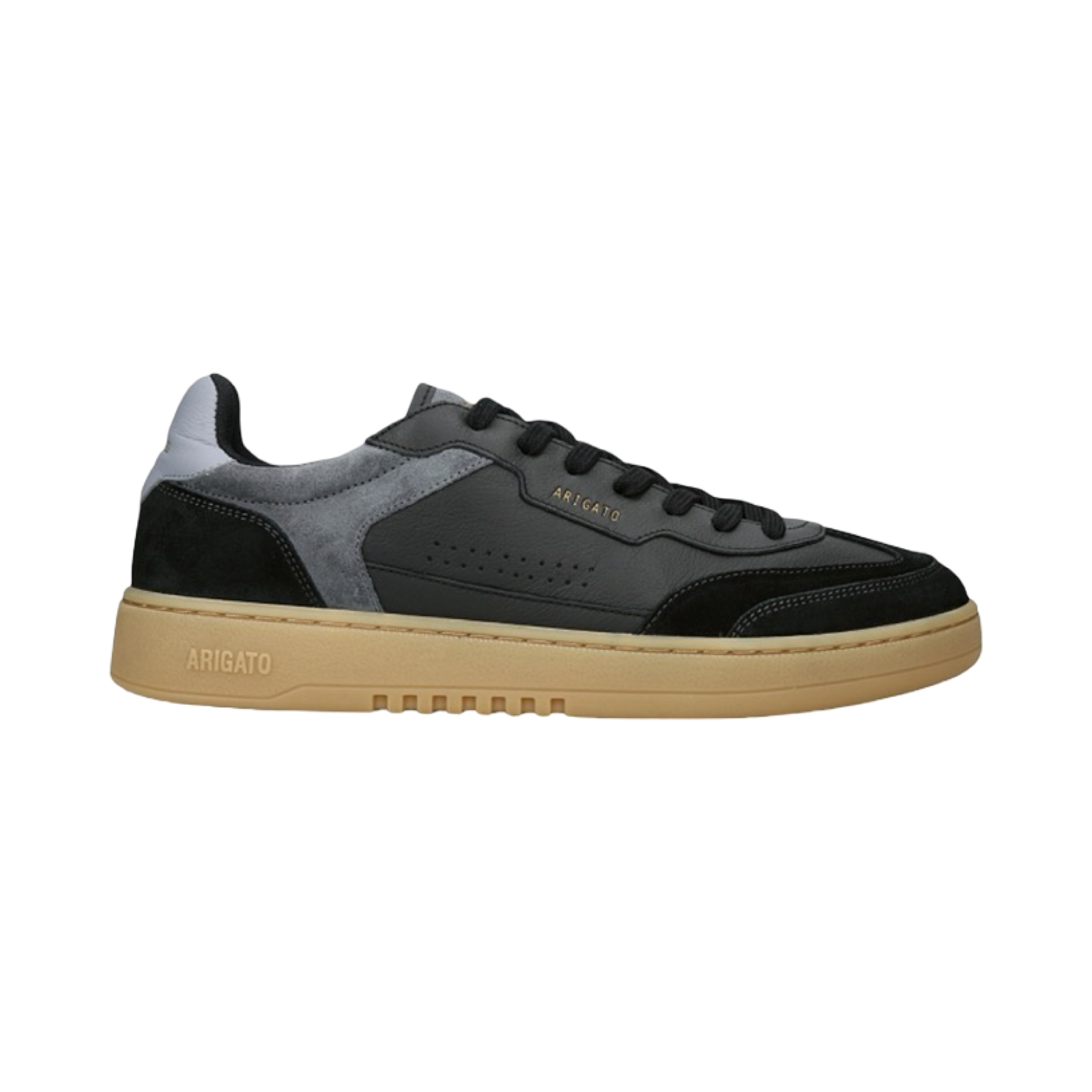 AXEL ARIGATO DICE LEATHER AND SUEDE LOW-TOP TRAINERS