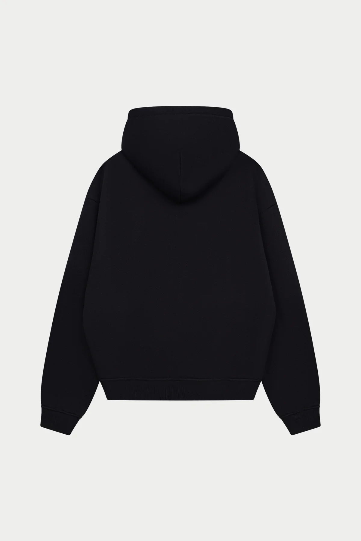 THE COUTURE CLUB HEAVYWEIGHT MONOGRAM APPLIQUE EMBLEM ZIP THROUGH - BLACK