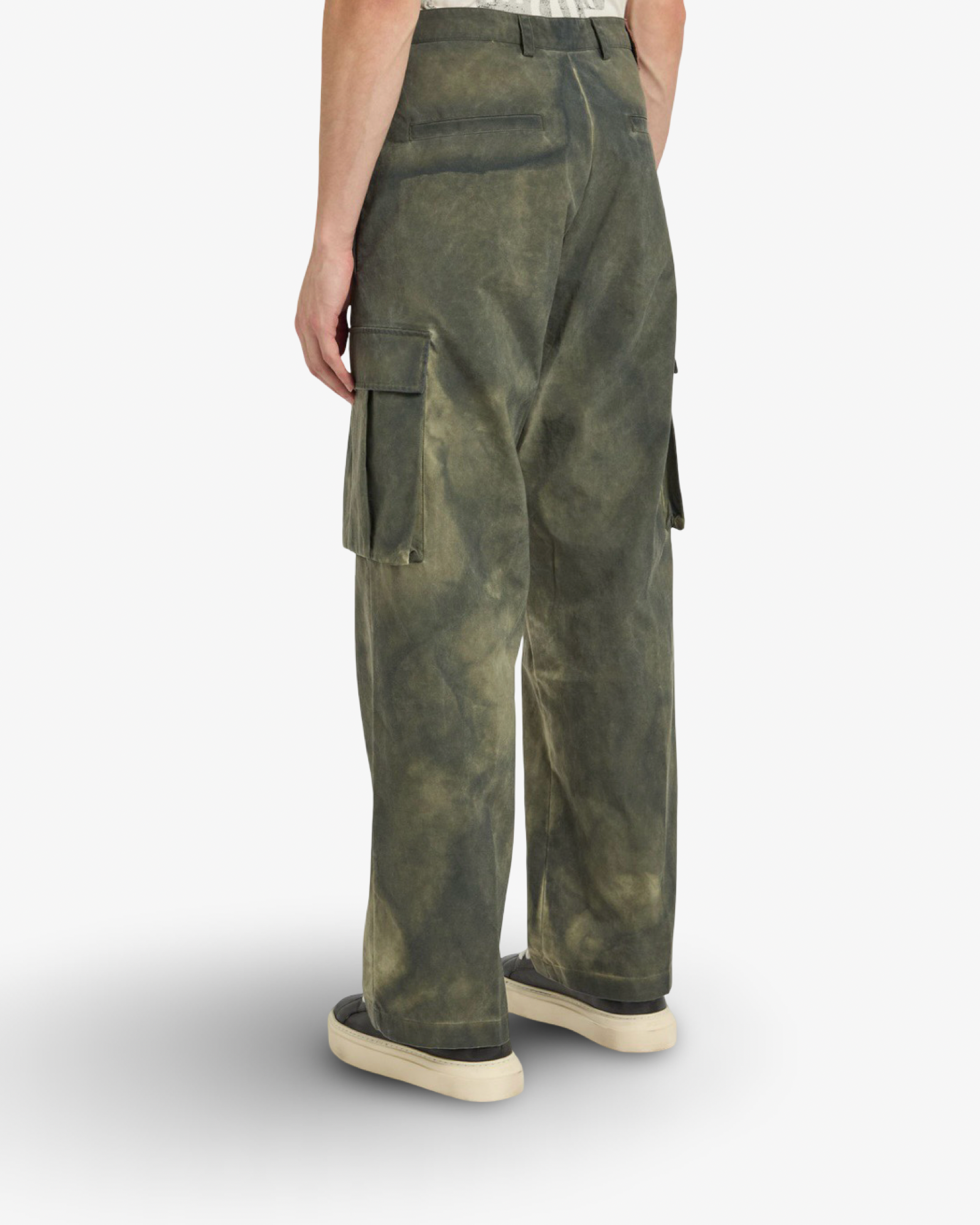 COLE BUXTON COLD WASH CARGO TROUSER - KHAKI