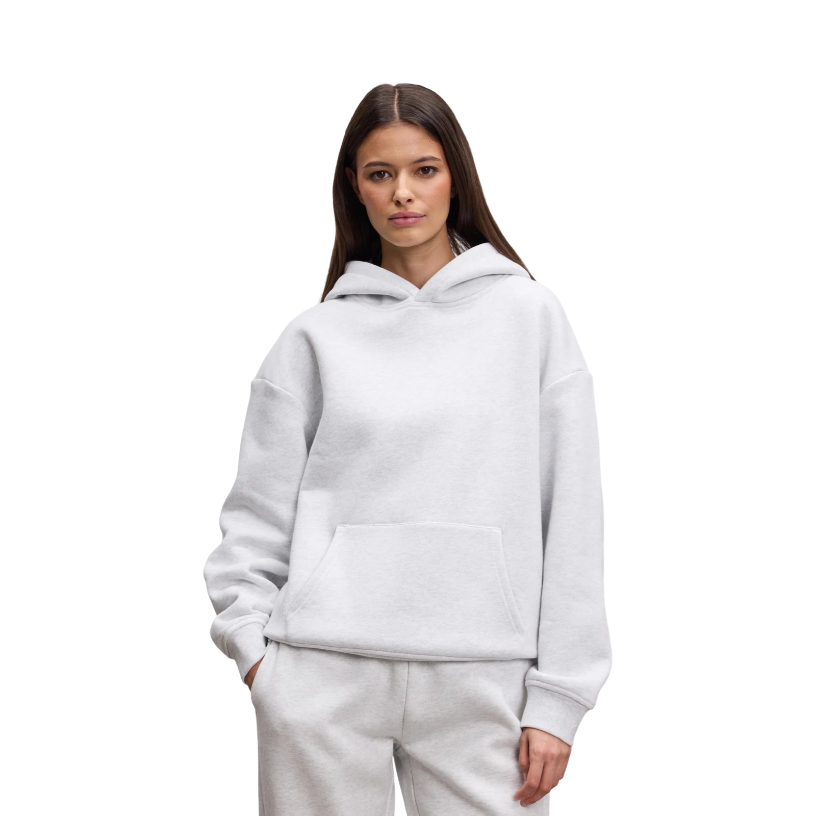 ARNE RELAXED HOODIE MARL GREY