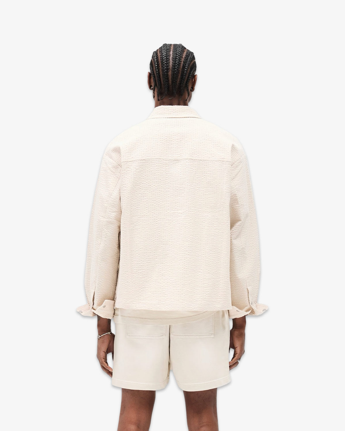 REPRESENT TEXTURED LONG SLEEVE SHIRT CHAMPAGNE