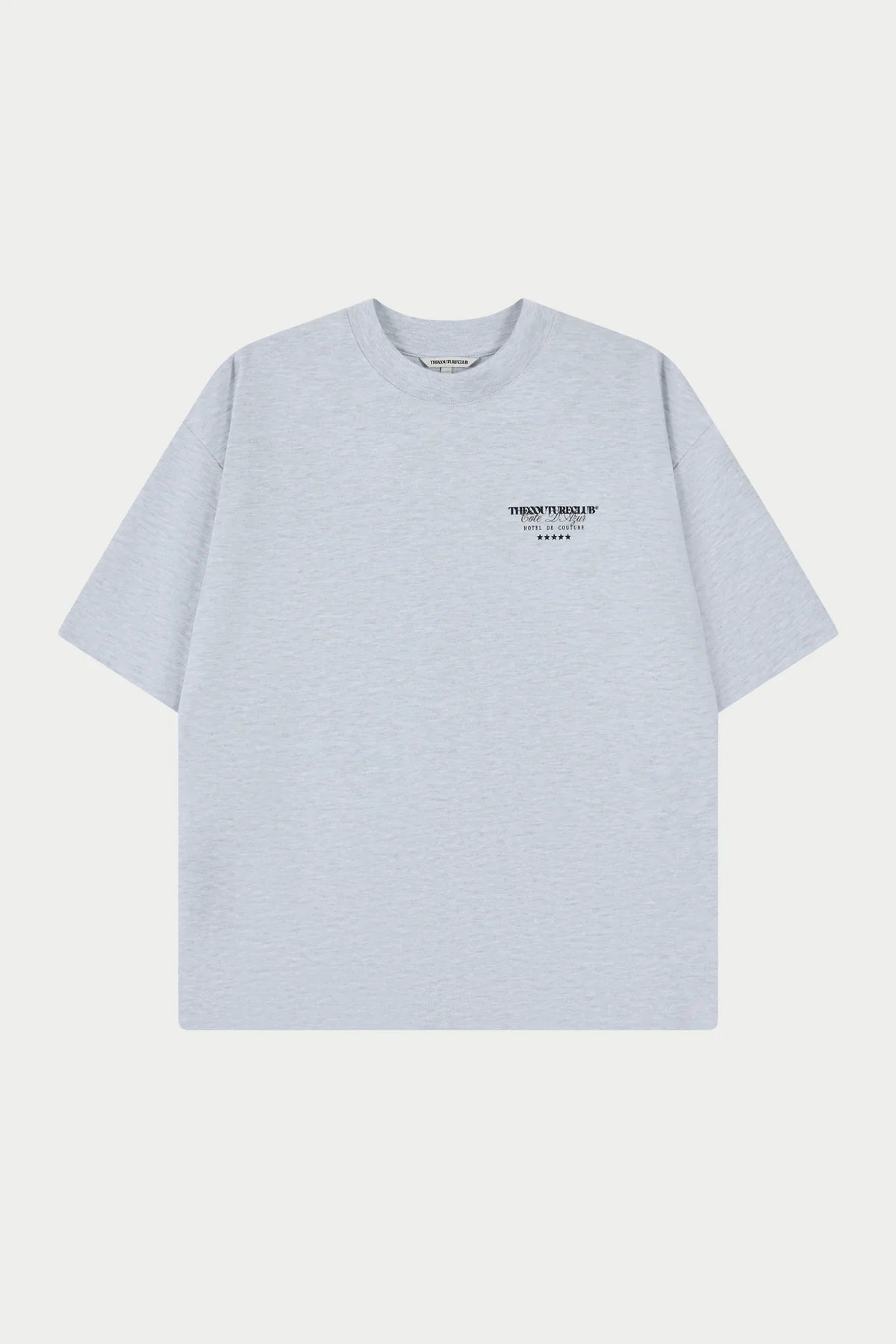 THE COUTURE CLUB HOTEL DE COUTURE T-SHIRT - GREY MARL